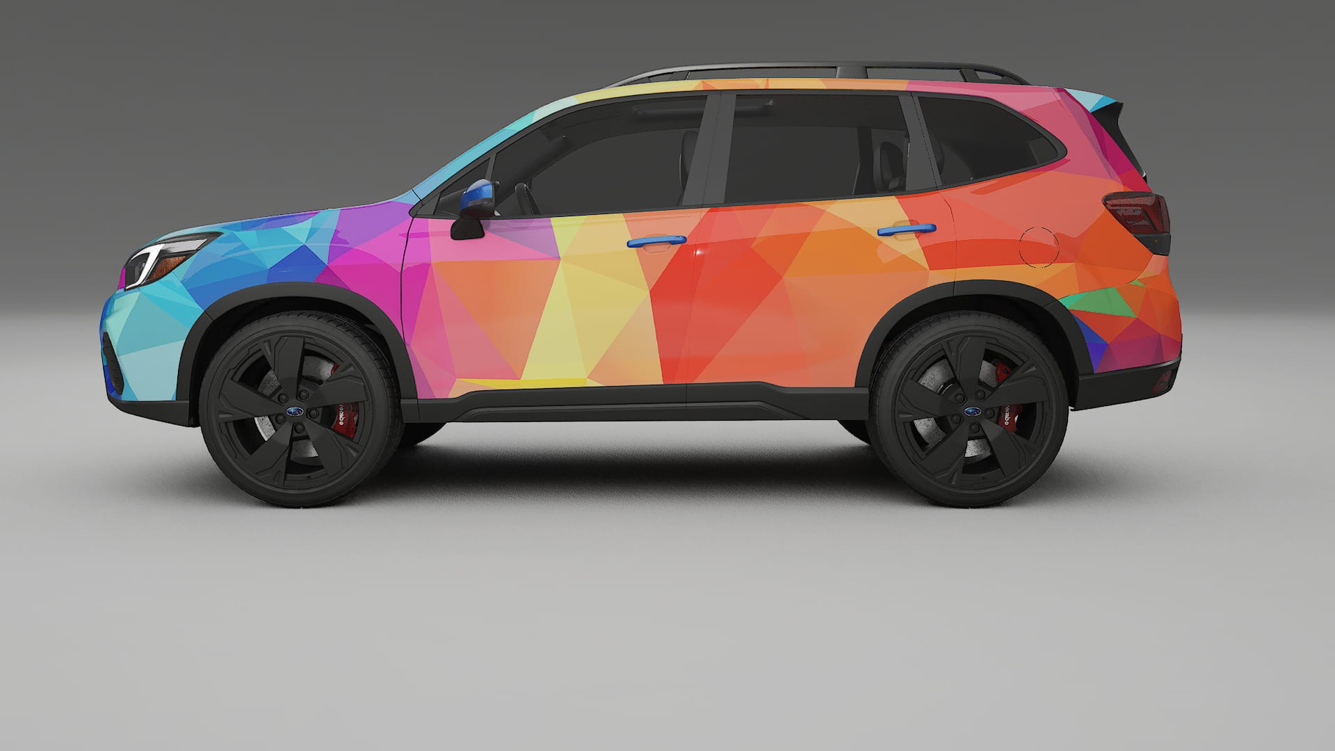 Subaru Forester V SK prefacelift pre-LCI VECTOR VIBE – Designad Wrap PPF-sats i utskrivbar polyuretanfilm