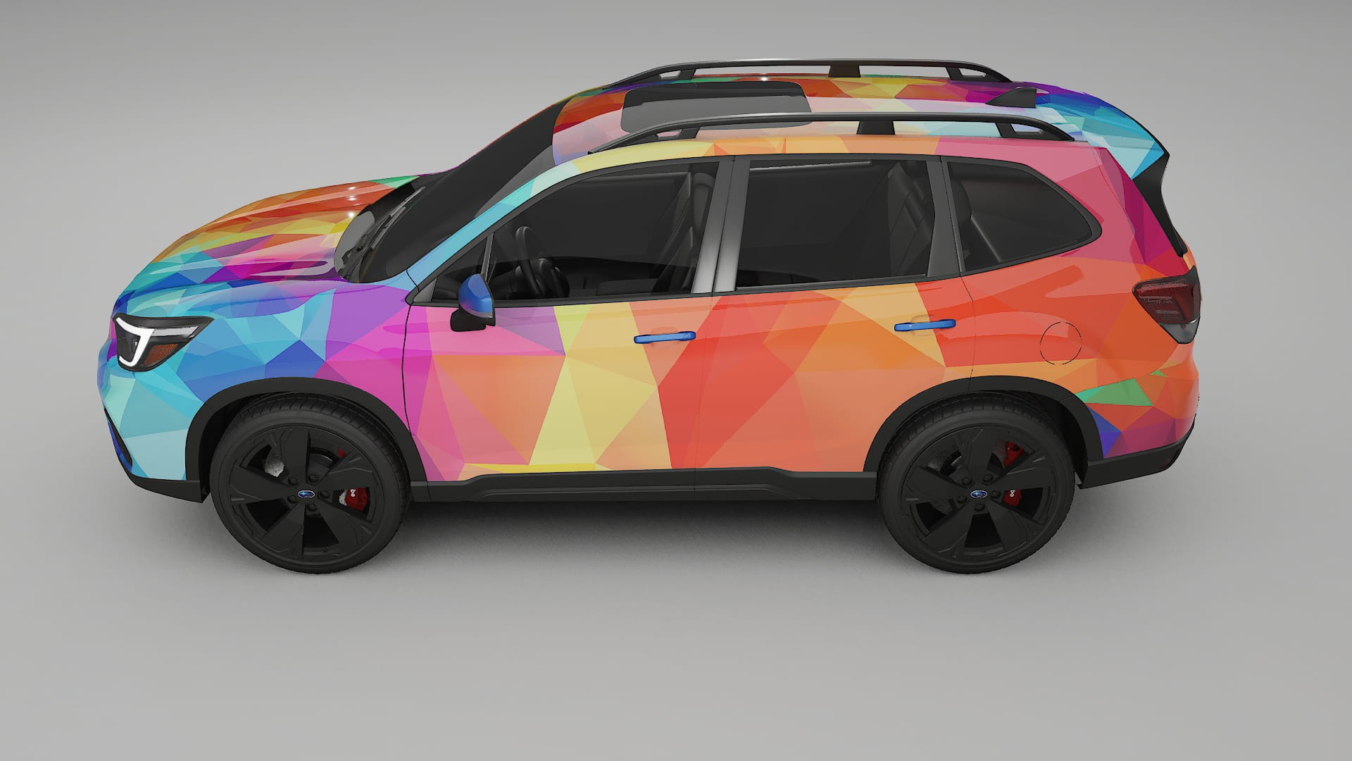 Subaru Forester V SK prefacelift pre-LCI VECTOR VIBE – Designad Wrap PPF-sats i utskrivbar polyuretanfilm