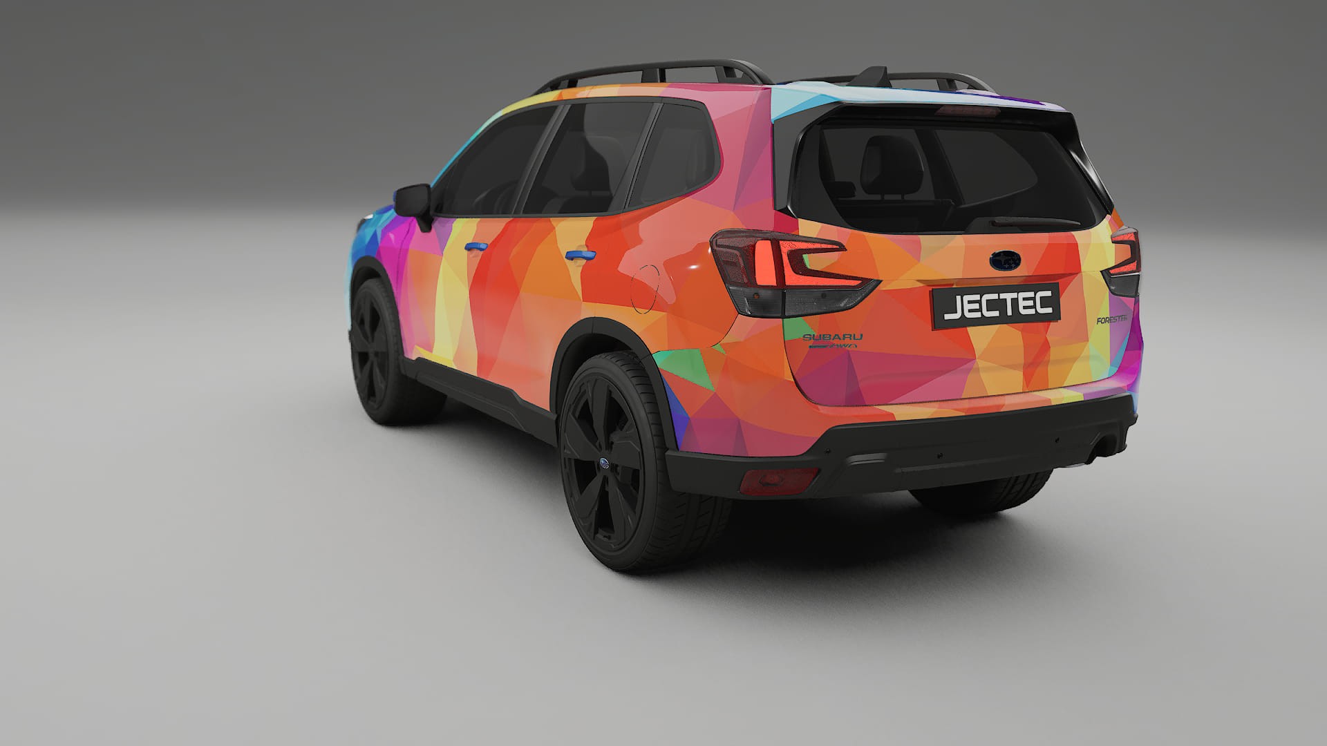 Subaru Forester V SK prefacelift pre-LCI VECTOR VIBE – Designad Wrap PPF-sats i utskrivbar polyuretanfilm