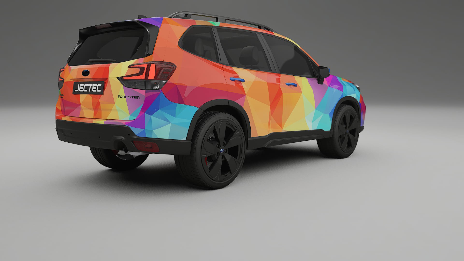 Subaru Forester V SK prefacelift pre-LCI VECTOR VIBE – Designad Wrap PPF-sats i utskrivbar polyuretanfilm
