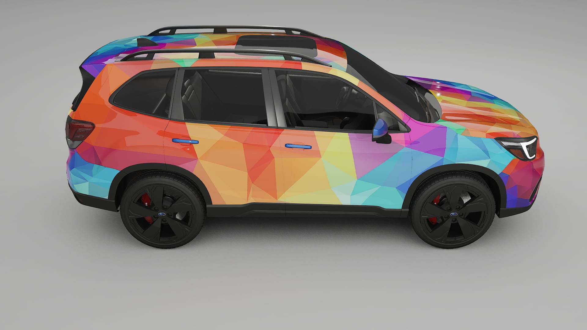 Subaru Forester V SK prefacelift pre-LCI VECTOR VIBE – Designad Wrap PPF-sats i utskrivbar polyuretanfilm