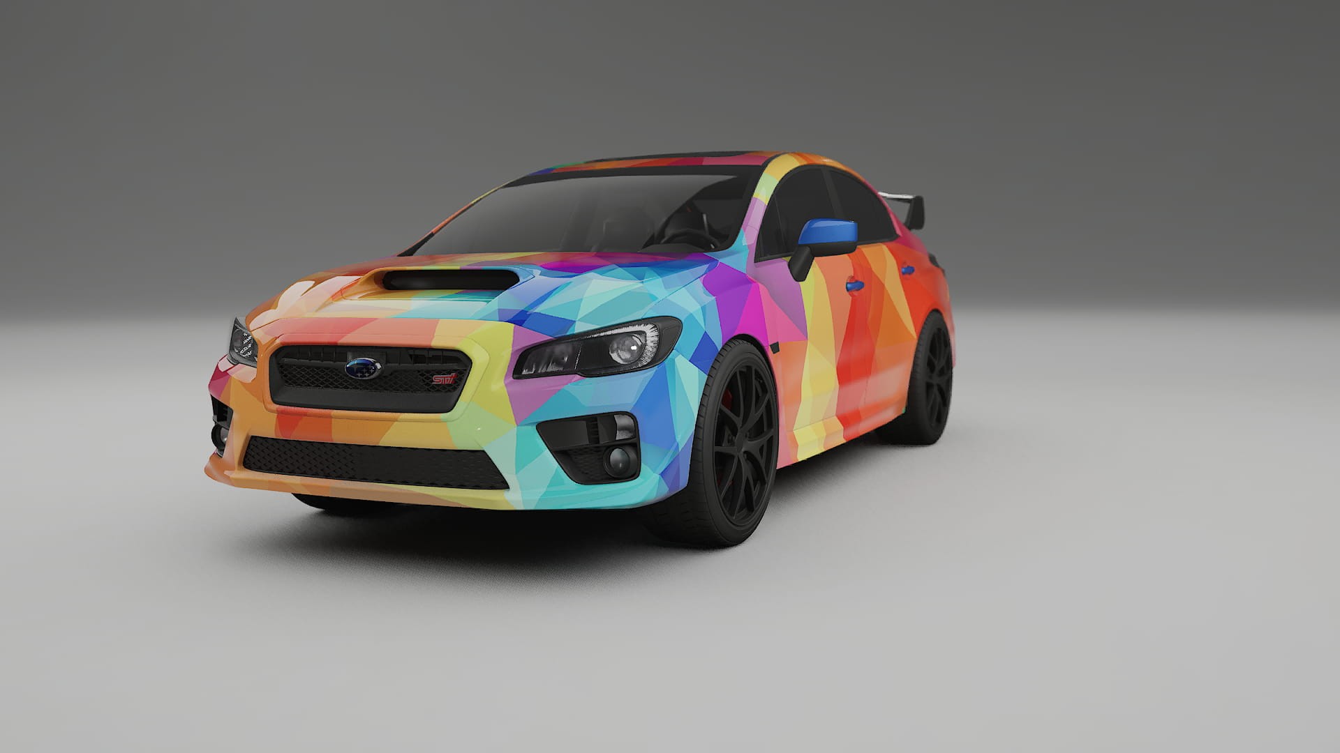 Subaru Impreza WRX Sti VA prefacelift pre-LCI VECTOR VIBE – Designad Wrap PPF-sats i utskrivbar polyuretanfilm