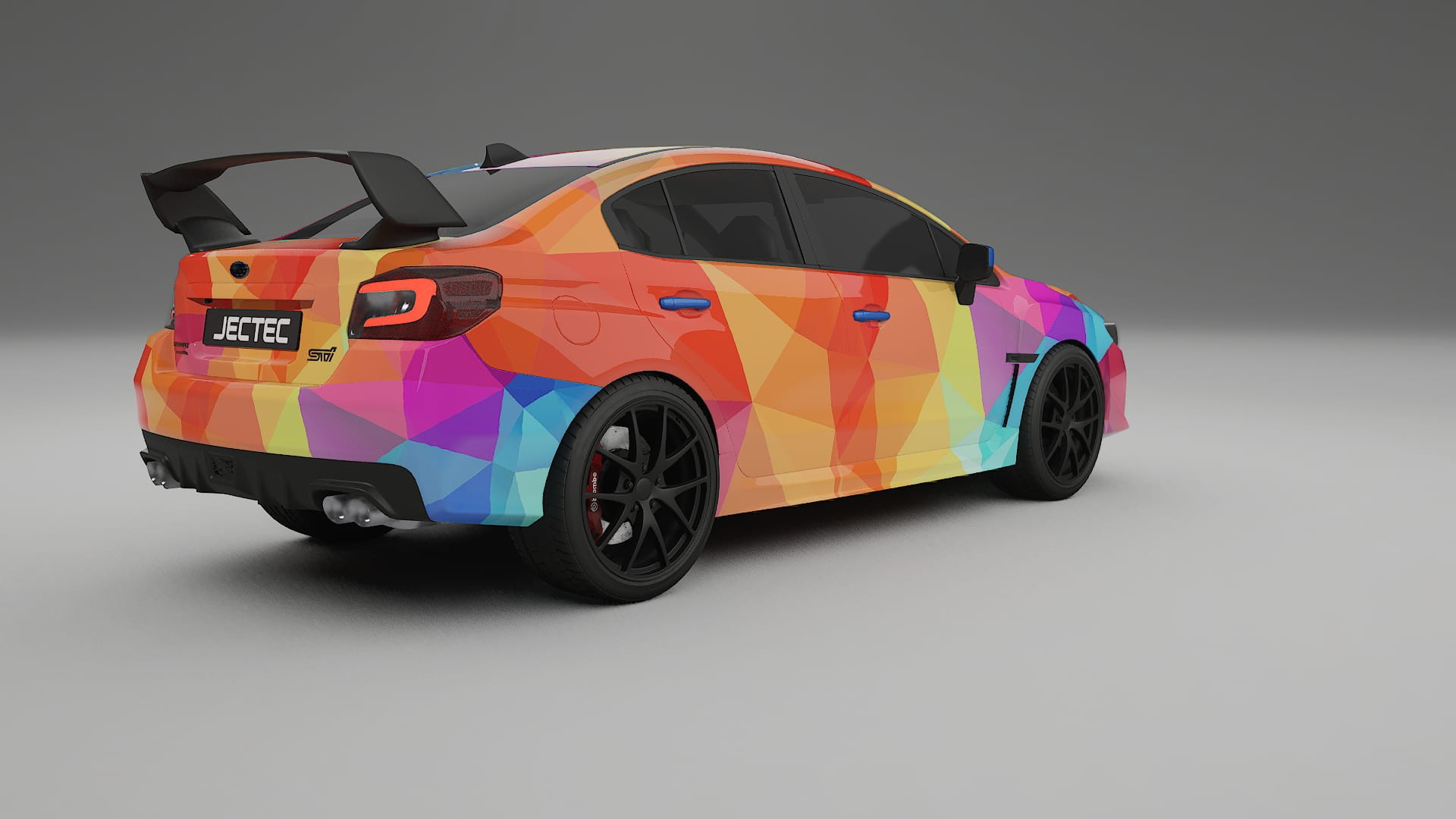 Subaru Impreza WRX Sti VA prefacelift pre-LCI VECTOR VIBE – Designad Wrap PPF-sats i utskrivbar polyuretanfilm