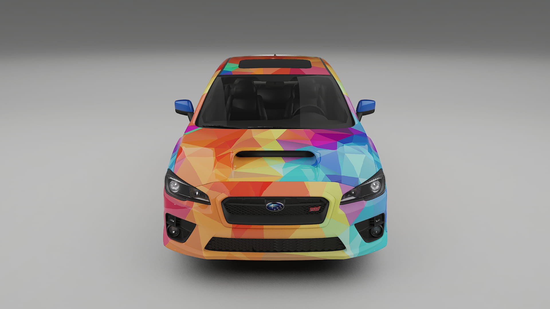 Subaru Impreza WRX Sti VA prefacelift pre-LCI VECTOR VIBE – Designad Wrap PPF-sats i utskrivbar polyuretanfilm