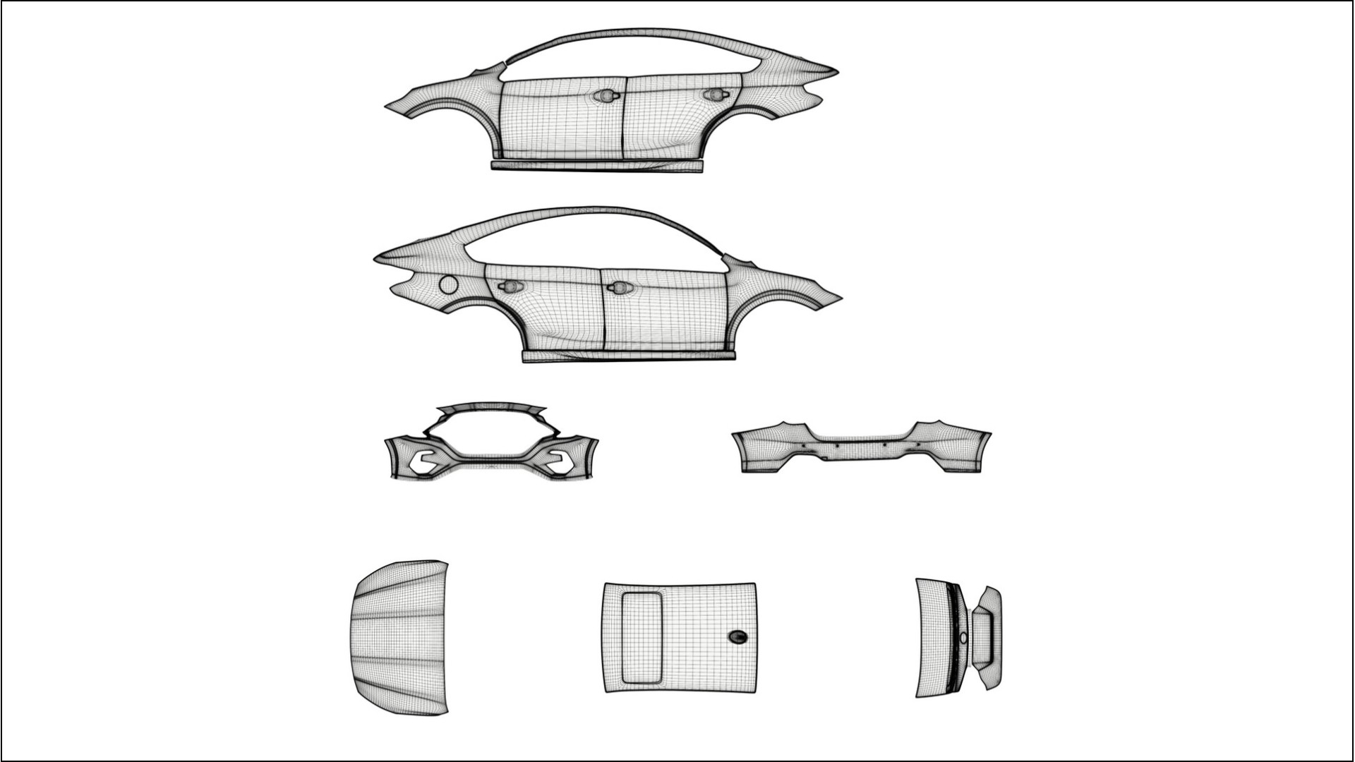 Subaru Legacy BW VECTOR WIBE Designed Wrap PPF Kit – Printable Polyurethane Film 2