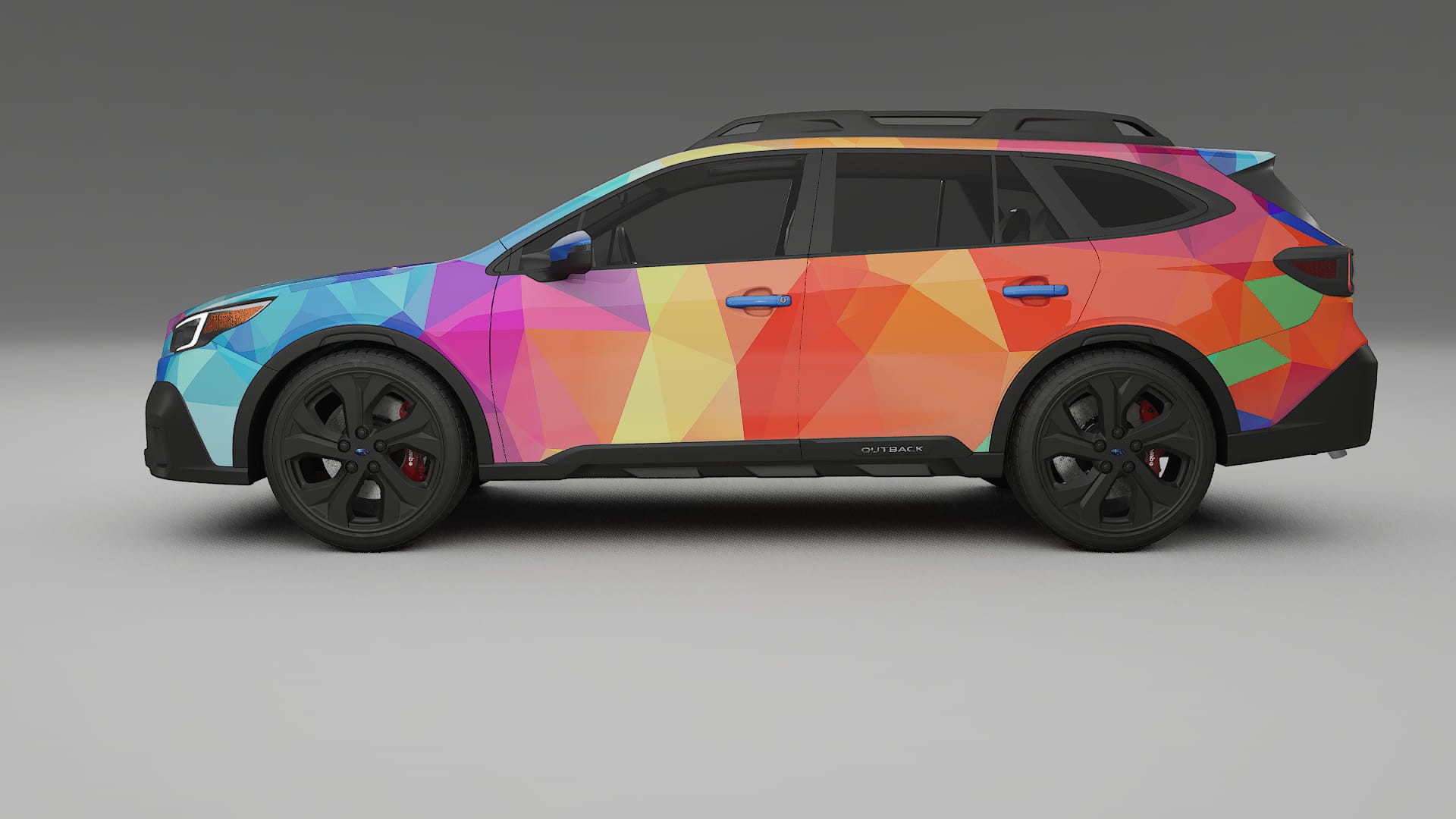 Subaru Outback VI BS prefacelift pre-LCI VECTOR VIBE – Designad Wrap PPF-sats i utskrivbar polyuretanfilm