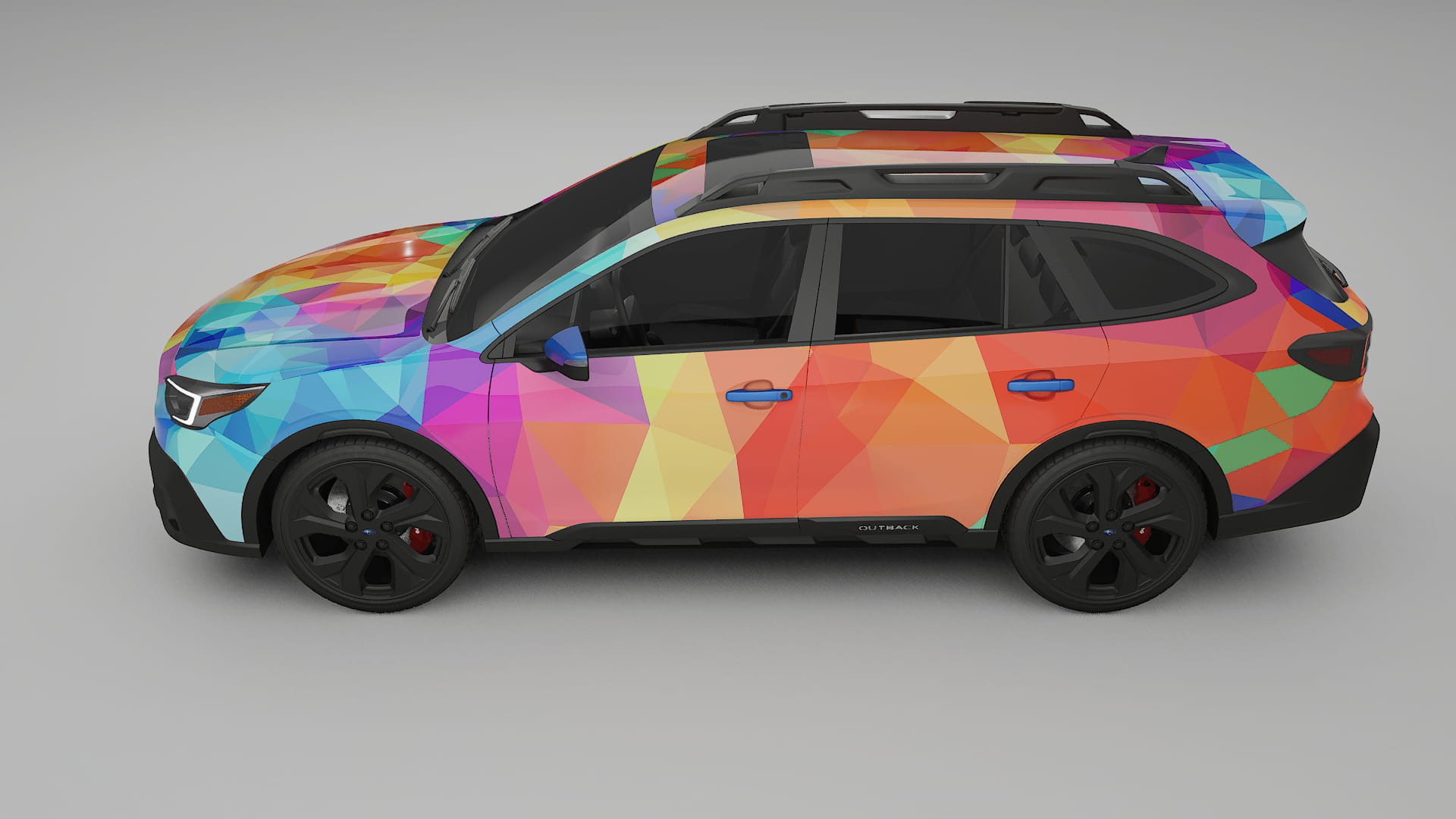 Subaru Outback VI BS prefacelift pre-LCI VECTOR VIBE – Designad Wrap PPF-sats i utskrivbar polyuretanfilm