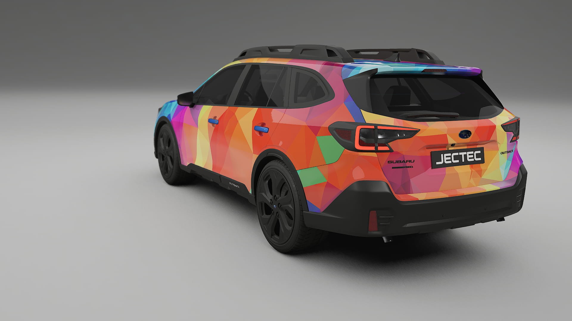 Subaru Outback VI BS prefacelift pre-LCI VECTOR VIBE – Designad Wrap PPF-sats i utskrivbar polyuretanfilm