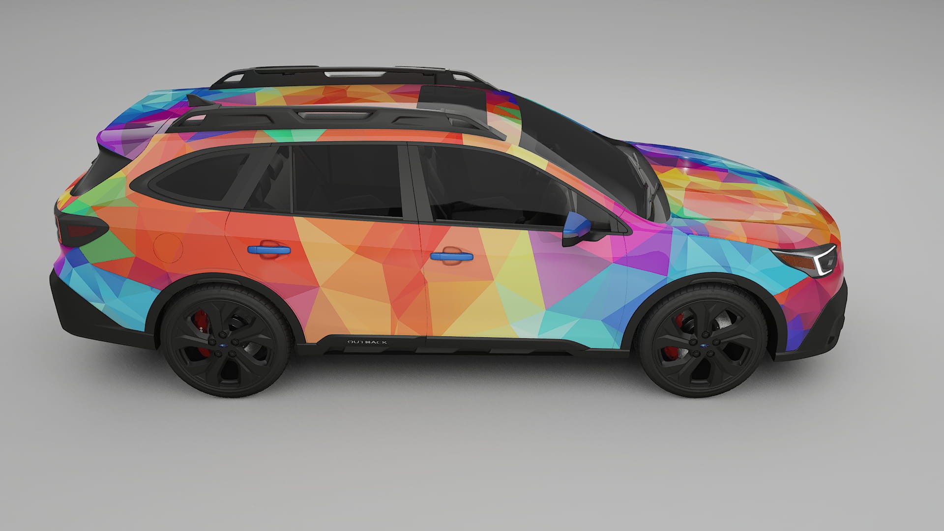 Subaru Outback VI BS prefacelift pre-LCI VECTOR VIBE – Designad Wrap PPF-sats i utskrivbar polyuretanfilm