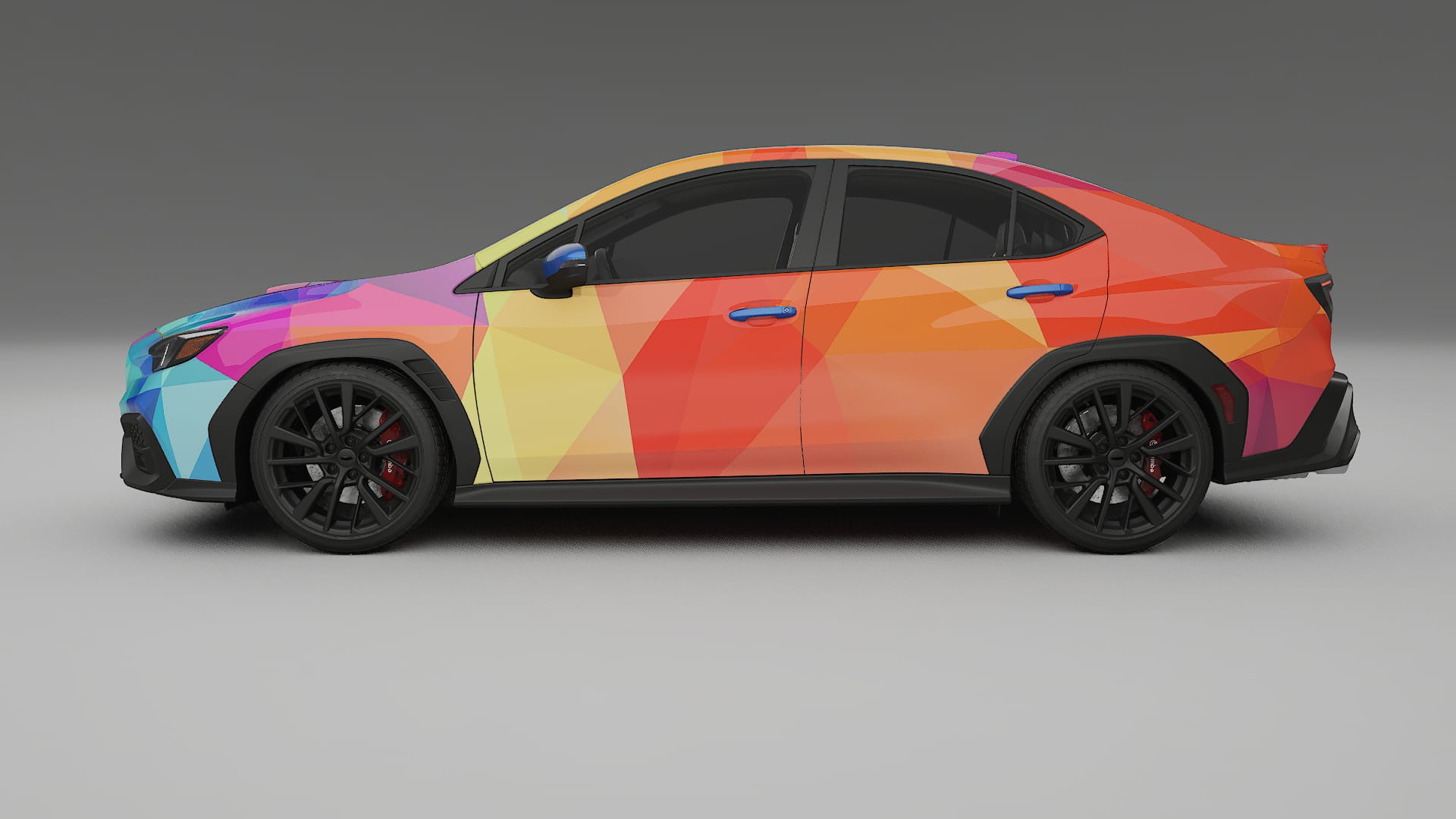 Subaru WRX VB VECTOR VIBE – Designad Wrap PPF-sats i utskrivbar polyuretanfilm