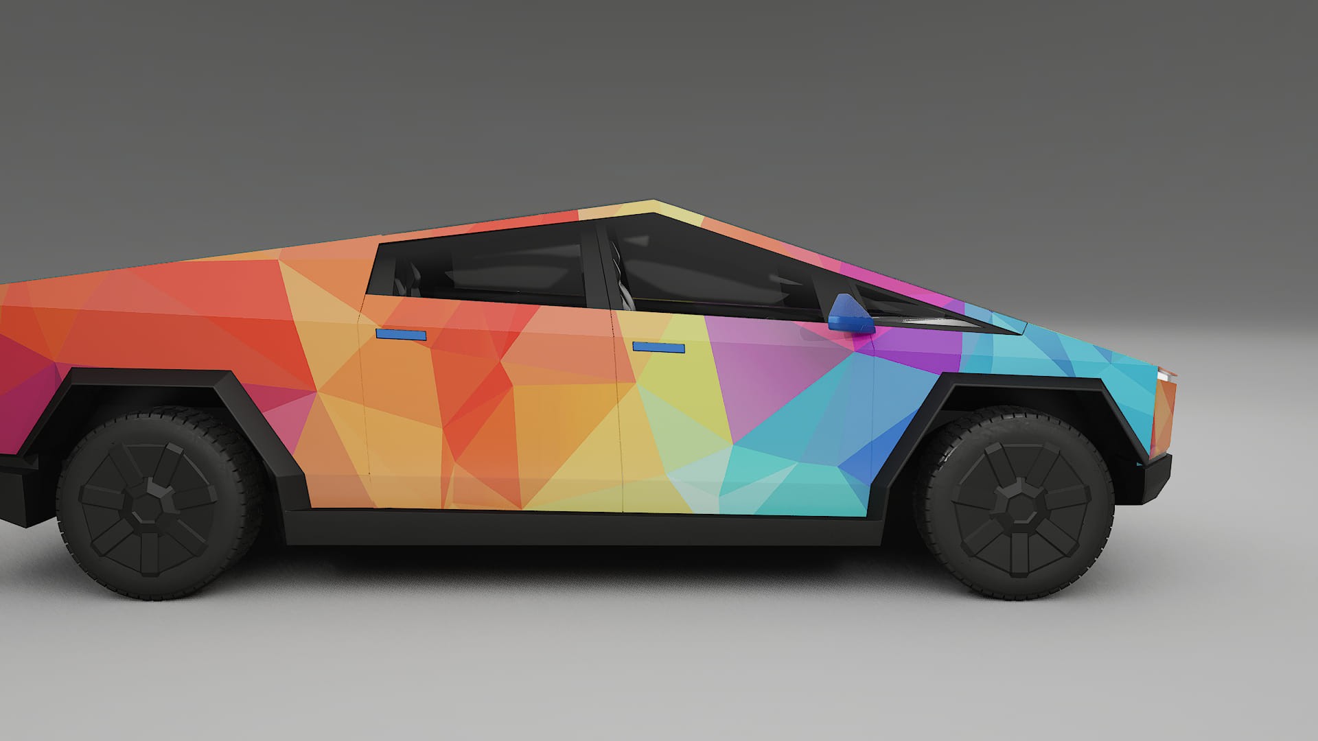 Tesla Cybertruck VECTOR VIBE – Designad Wrap PPF-sats i utskrivbar polyuretanfilm