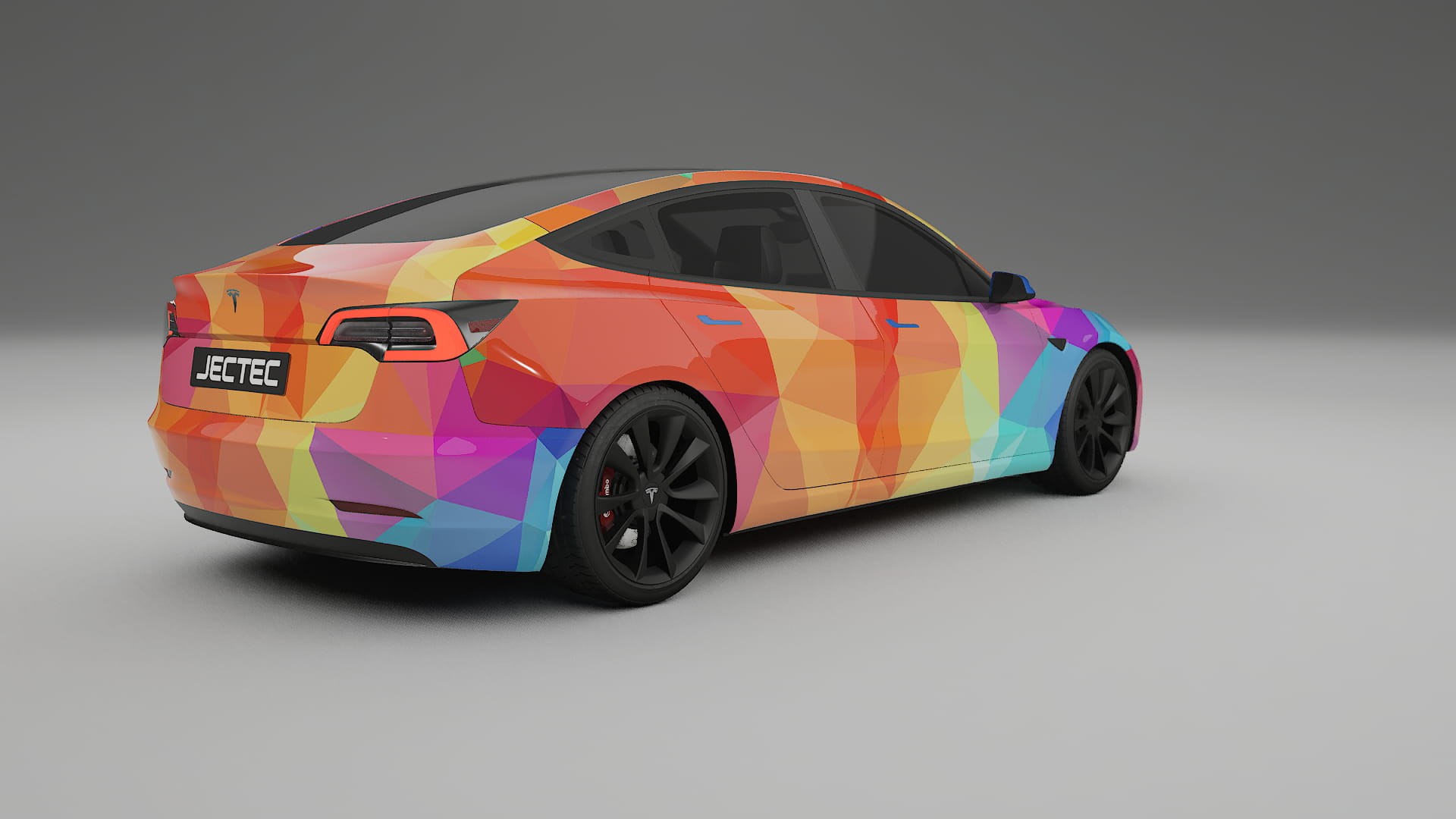 Tesla Model 3 VECTOR VIBE – Designad Wrap PPF-sats i utskrivbar polyuretanfilm
