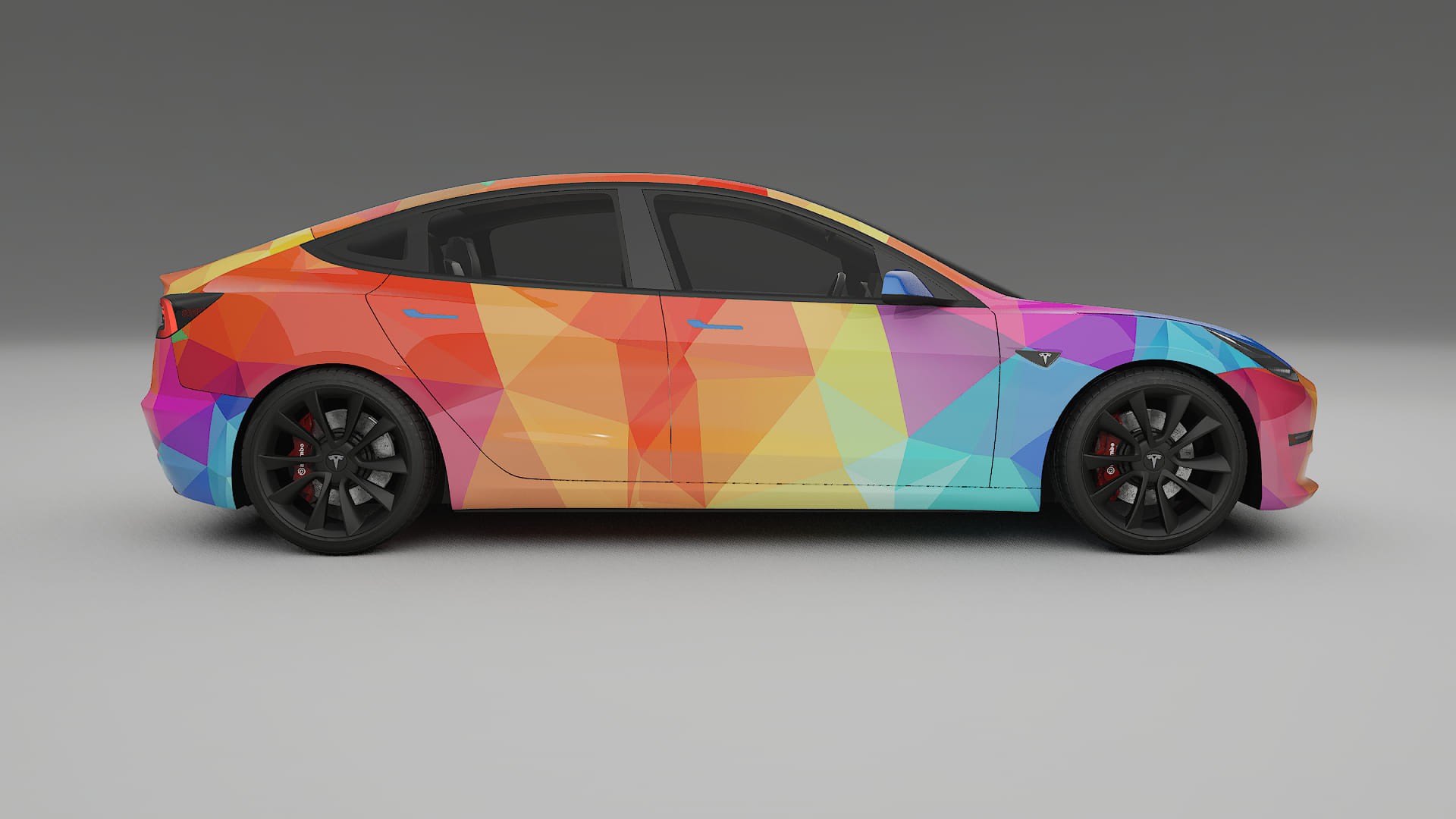Tesla Model 3 VECTOR VIBE – Designad Wrap PPF-sats i utskrivbar polyuretanfilm