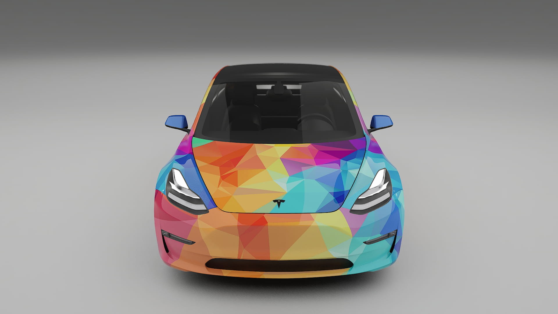 Tesla Model 3 VECTOR VIBE – Designad Wrap PPF-sats i utskrivbar polyuretanfilm