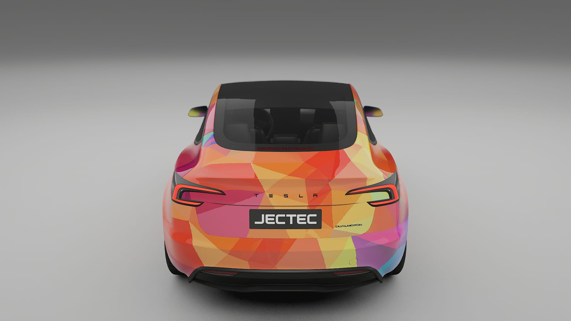 Tesla Model 3 Highland VECTOR VIBE – Designad Wrap PPF-sats i utskrivbar polyuretanfilm