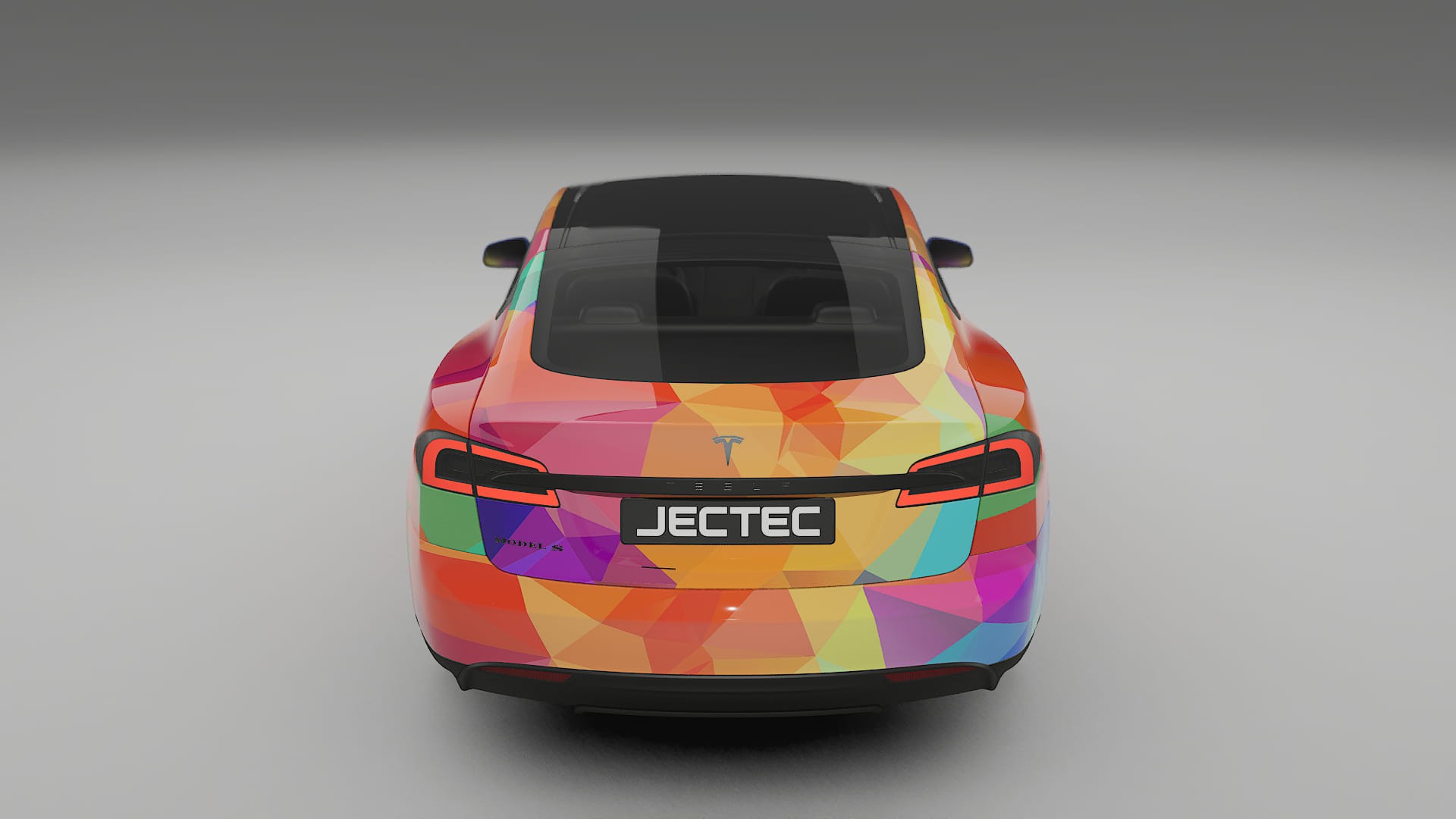 Tesla Model-S VECTOR VIBE – Designad Wrap PPF-sats i utskrivbar polyuretanfilm
