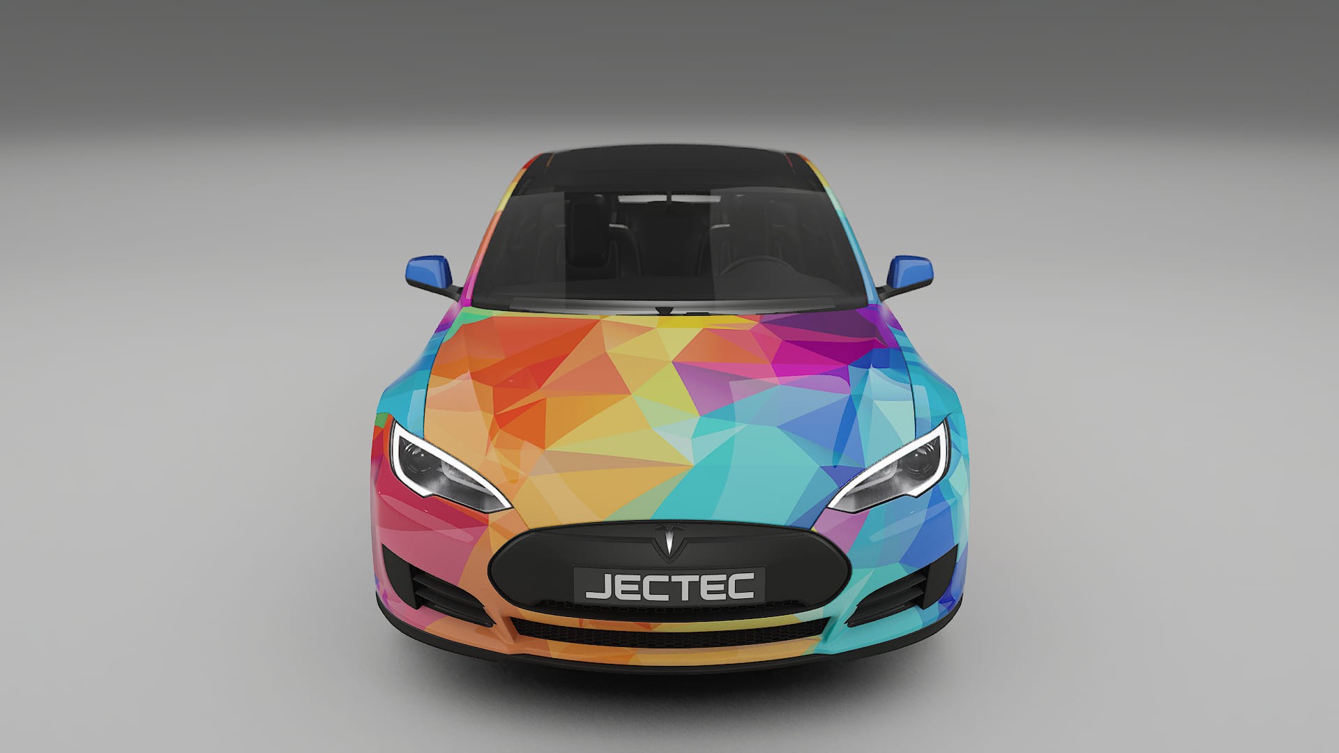 Tesla Model-S VECTOR VIBE – Designad Wrap PPF-sats i utskrivbar polyuretanfilm
