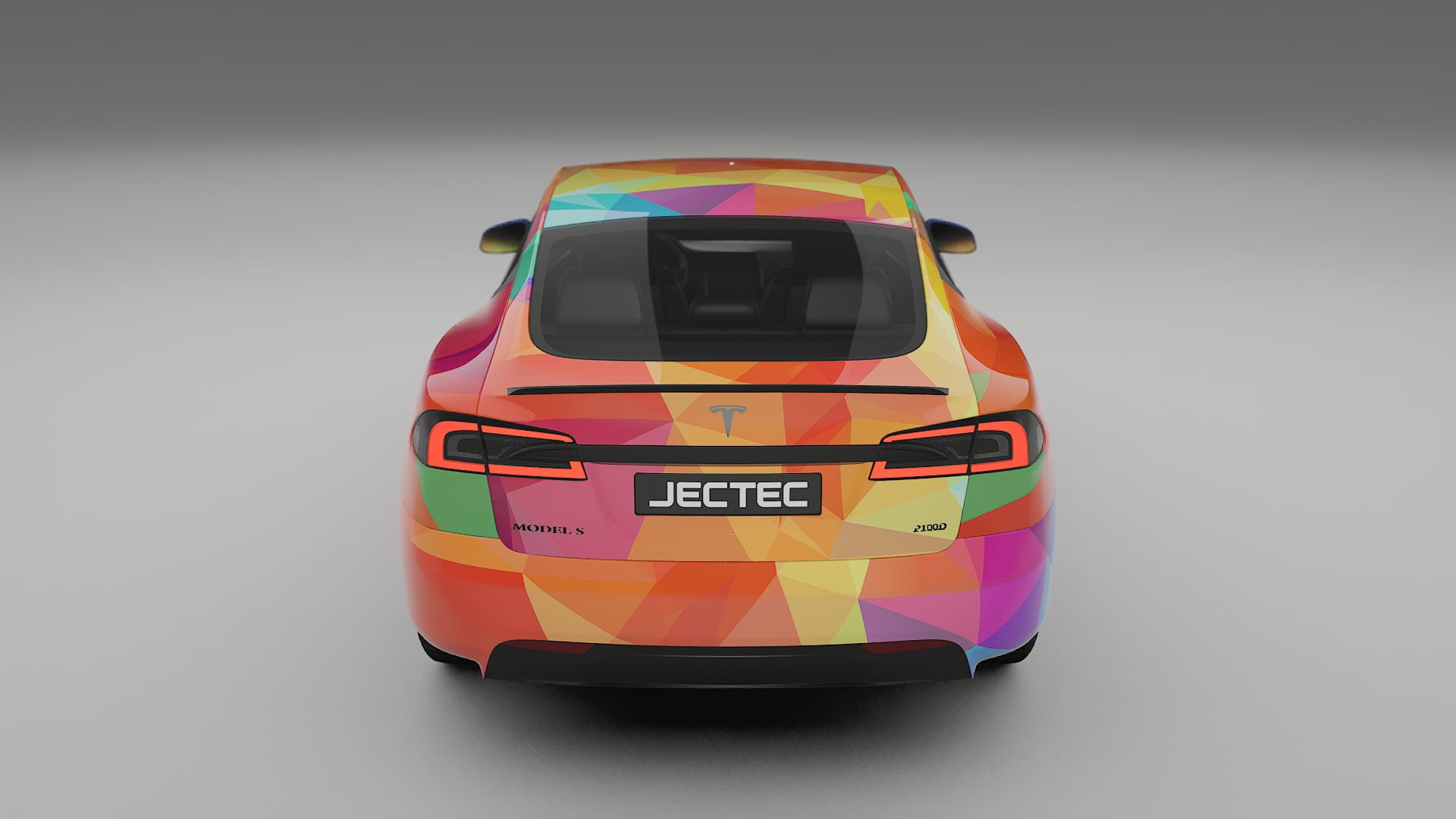Tesla Model-S Refresh VECTOR VIBE – Designad Wrap PPF-sats i utskrivbar polyuretanfilm