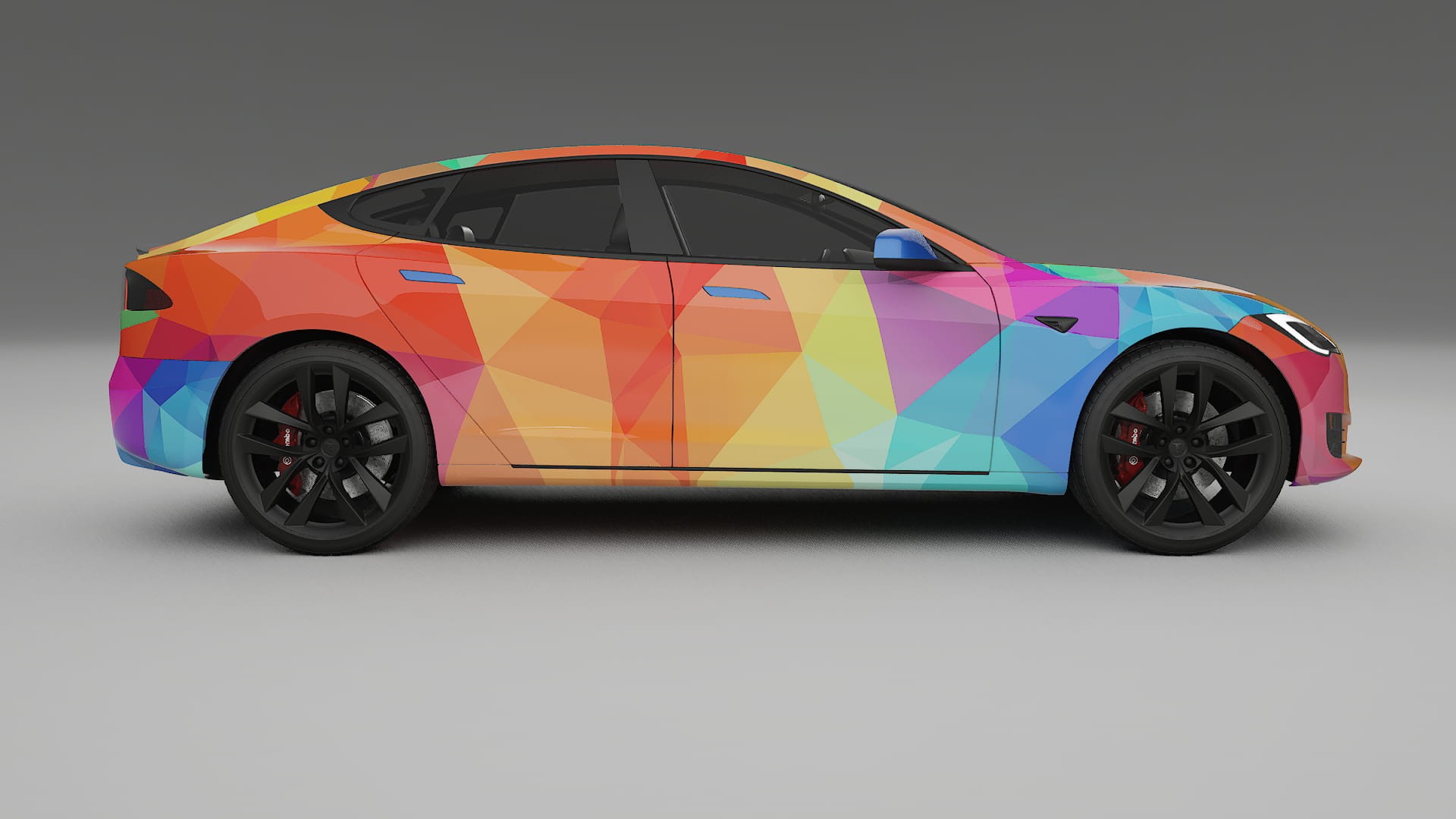 Tesla Model-S Refresh VECTOR VIBE – Designad Wrap PPF-sats i utskrivbar polyuretanfilm