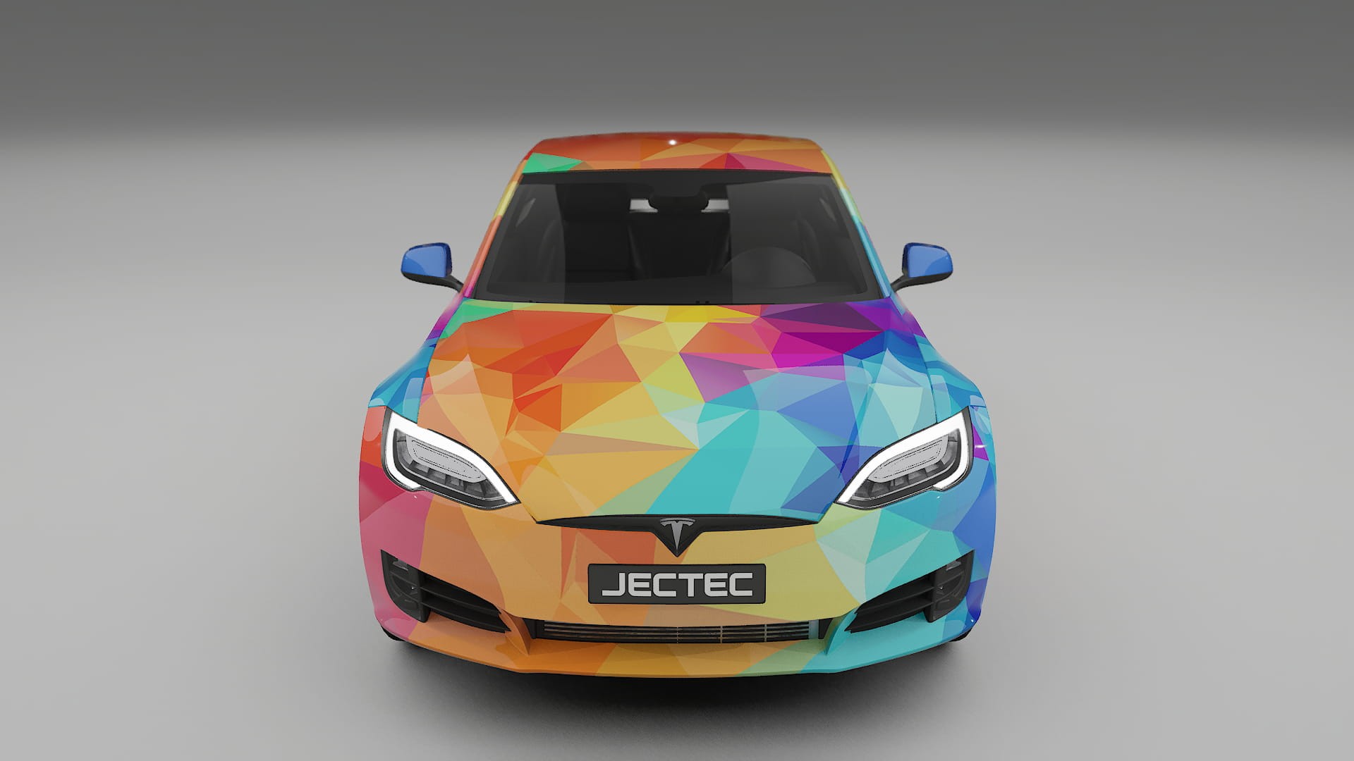 Tesla Model-S Refresh VECTOR VIBE – Designad Wrap PPF-sats i utskrivbar polyuretanfilm