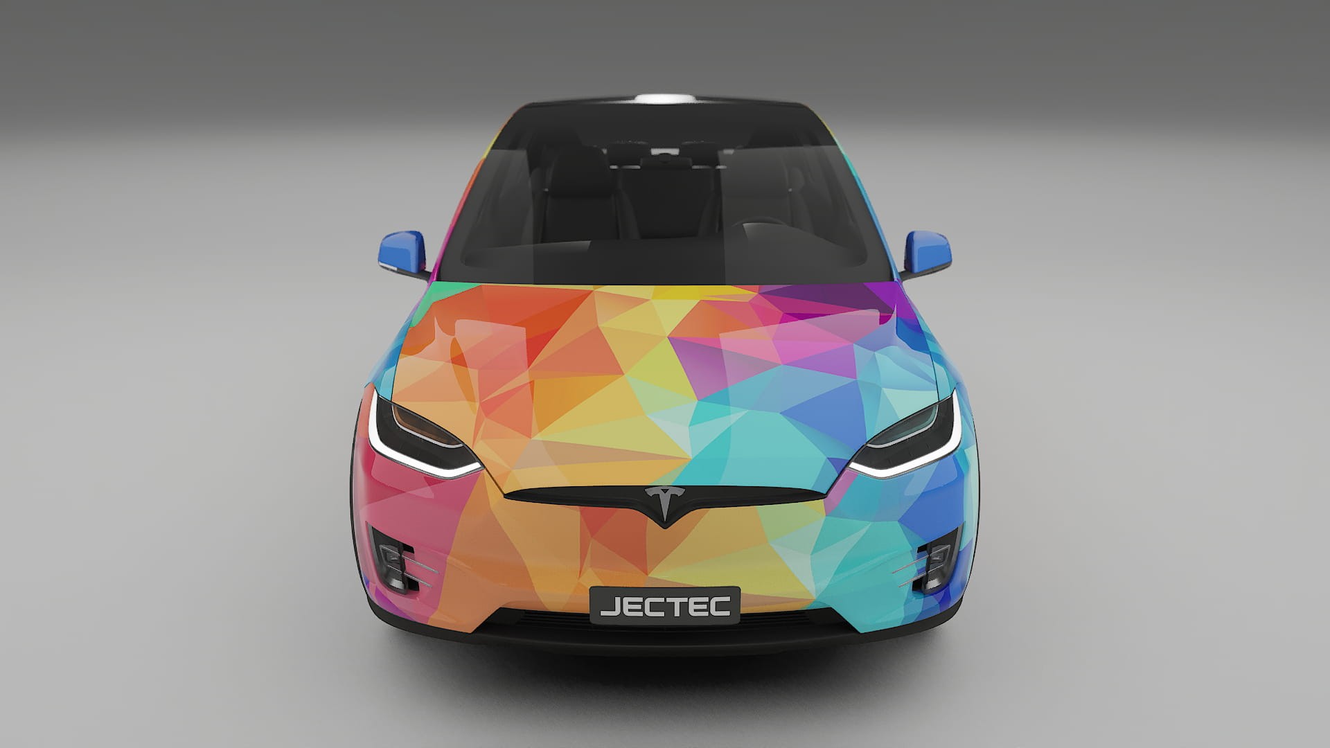 Tesla Model X VECTOR VIBE – Designad Wrap PPF-sats i utskrivbar polyuretanfilm