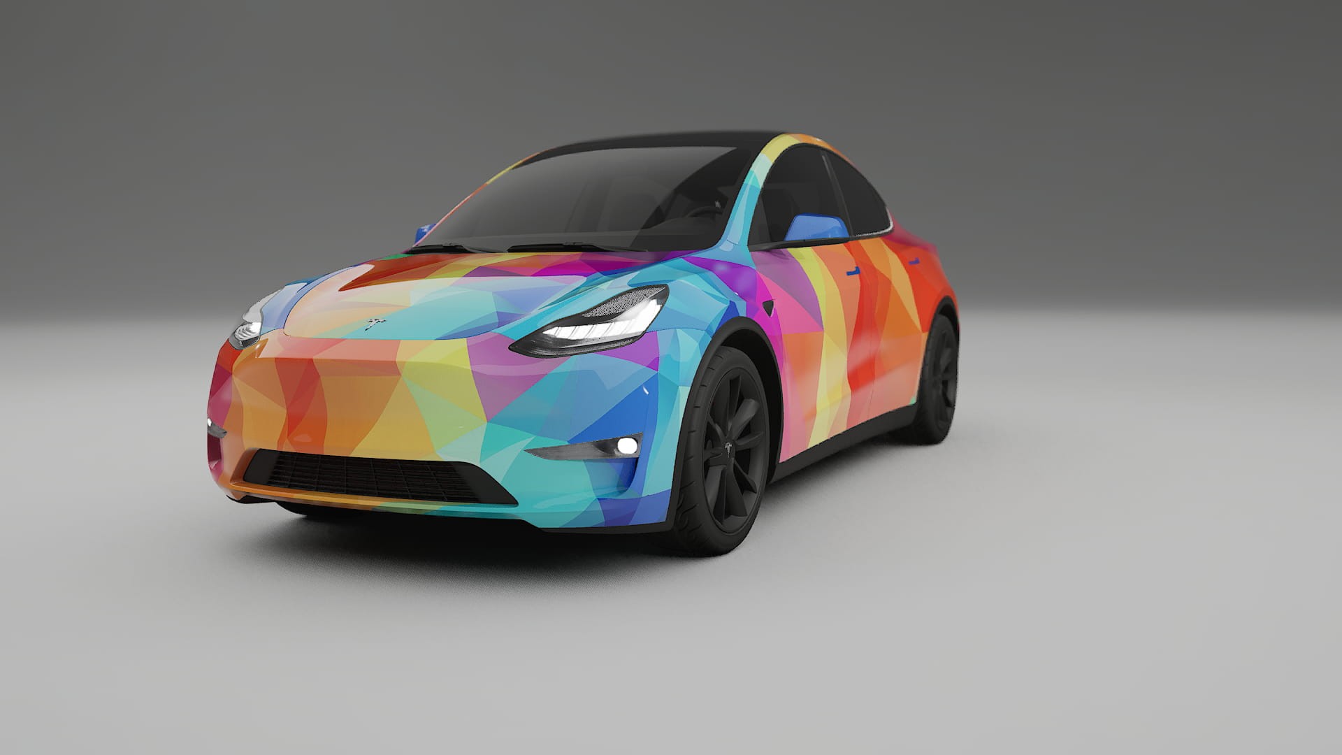Tesla Model Y VECTOR VIBE – Designad Wrap PPF-sats i utskrivbar polyuretanfilm