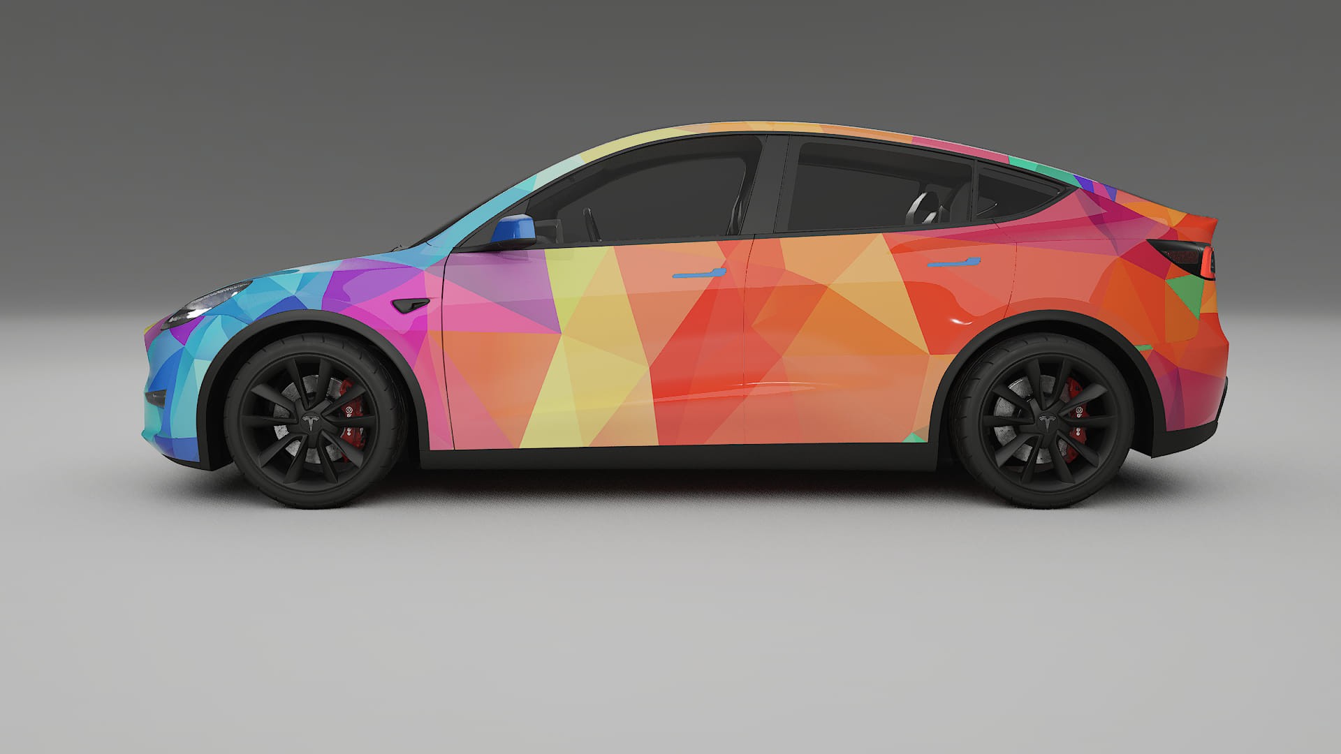 Tesla Model Y VECTOR VIBE – Designad Wrap PPF-sats i utskrivbar polyuretanfilm
