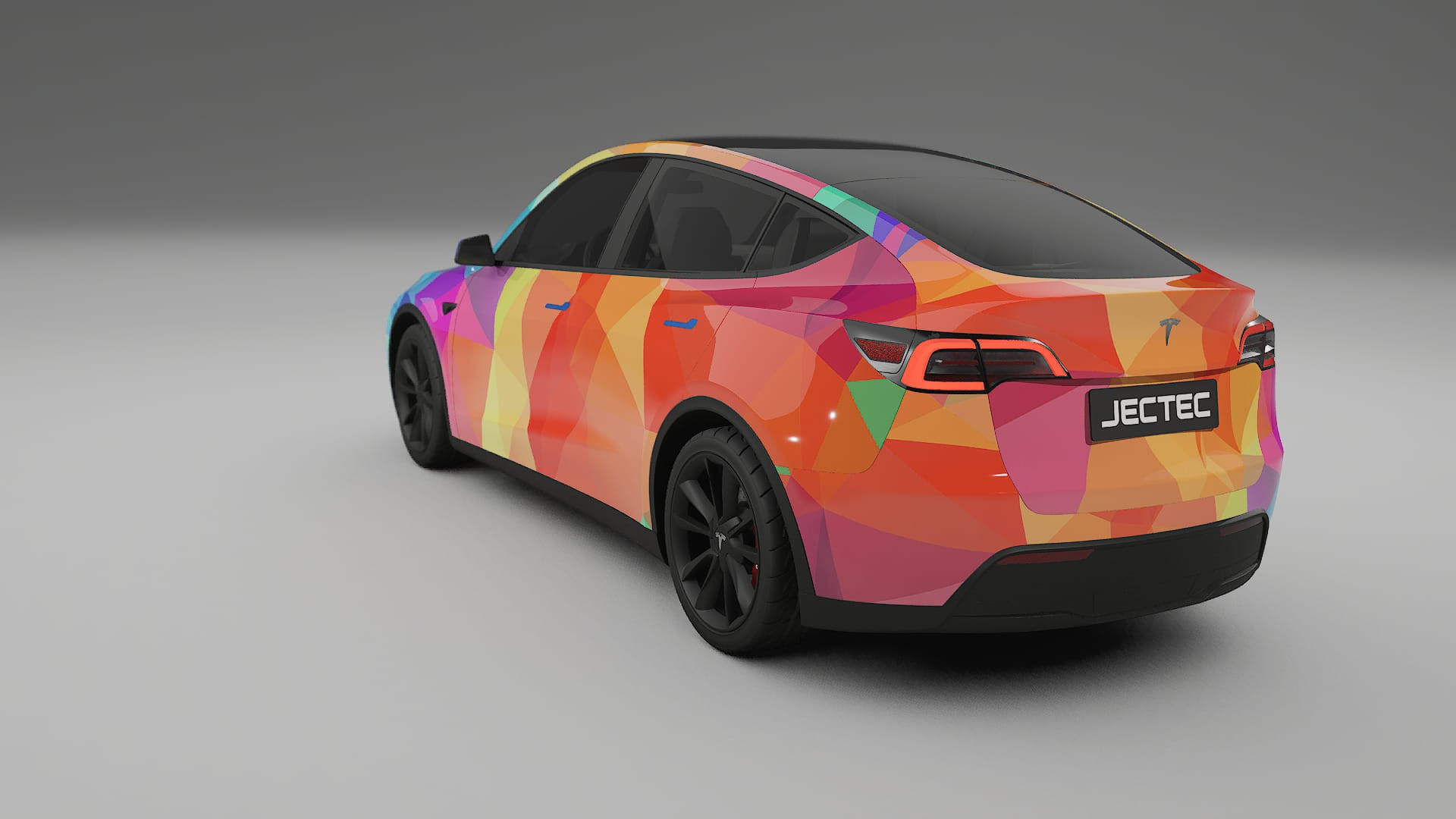 Tesla Model Y VECTOR VIBE – Designad Wrap PPF-sats i utskrivbar polyuretanfilm