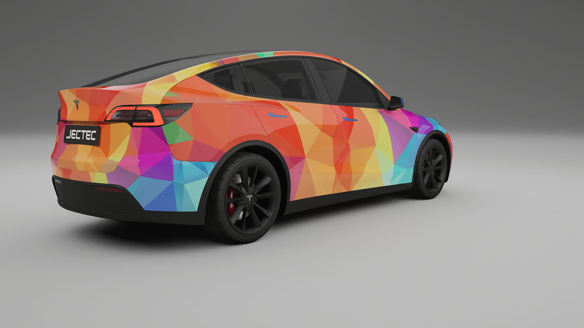 Tesla Model Y VECTOR VIBE – Designad Wrap PPF-sats i utskrivbar polyuretanfilm
