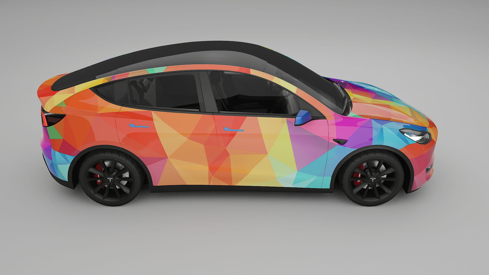 Tesla Model Y VECTOR VIBE – Designad Wrap PPF-sats i utskrivbar polyuretanfilm