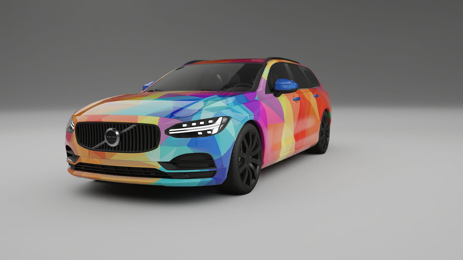 Volvo V90 P5 VECTOR VIBE – Designad Wrap PPF-sats i utskrivbar polyuretanfilm