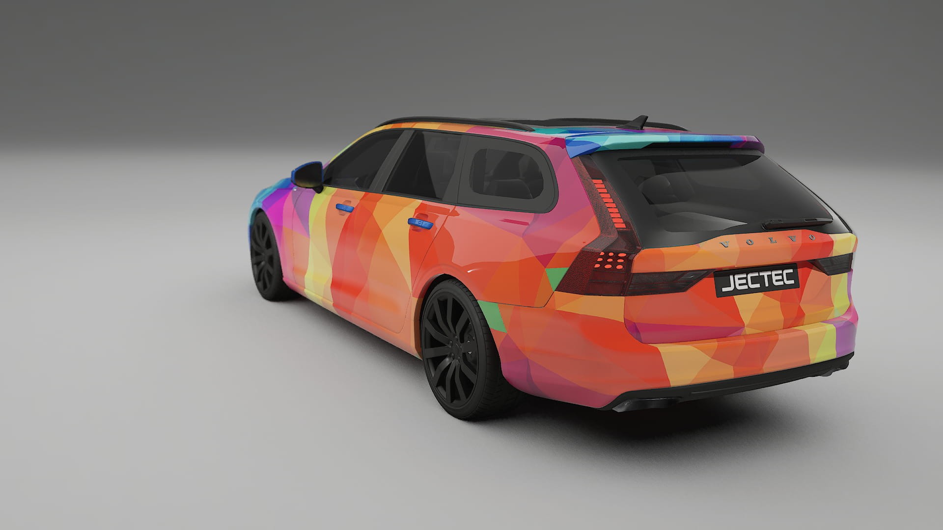 Volvo V90 P5 VECTOR VIBE – Designad Wrap PPF-sats i utskrivbar polyuretanfilm