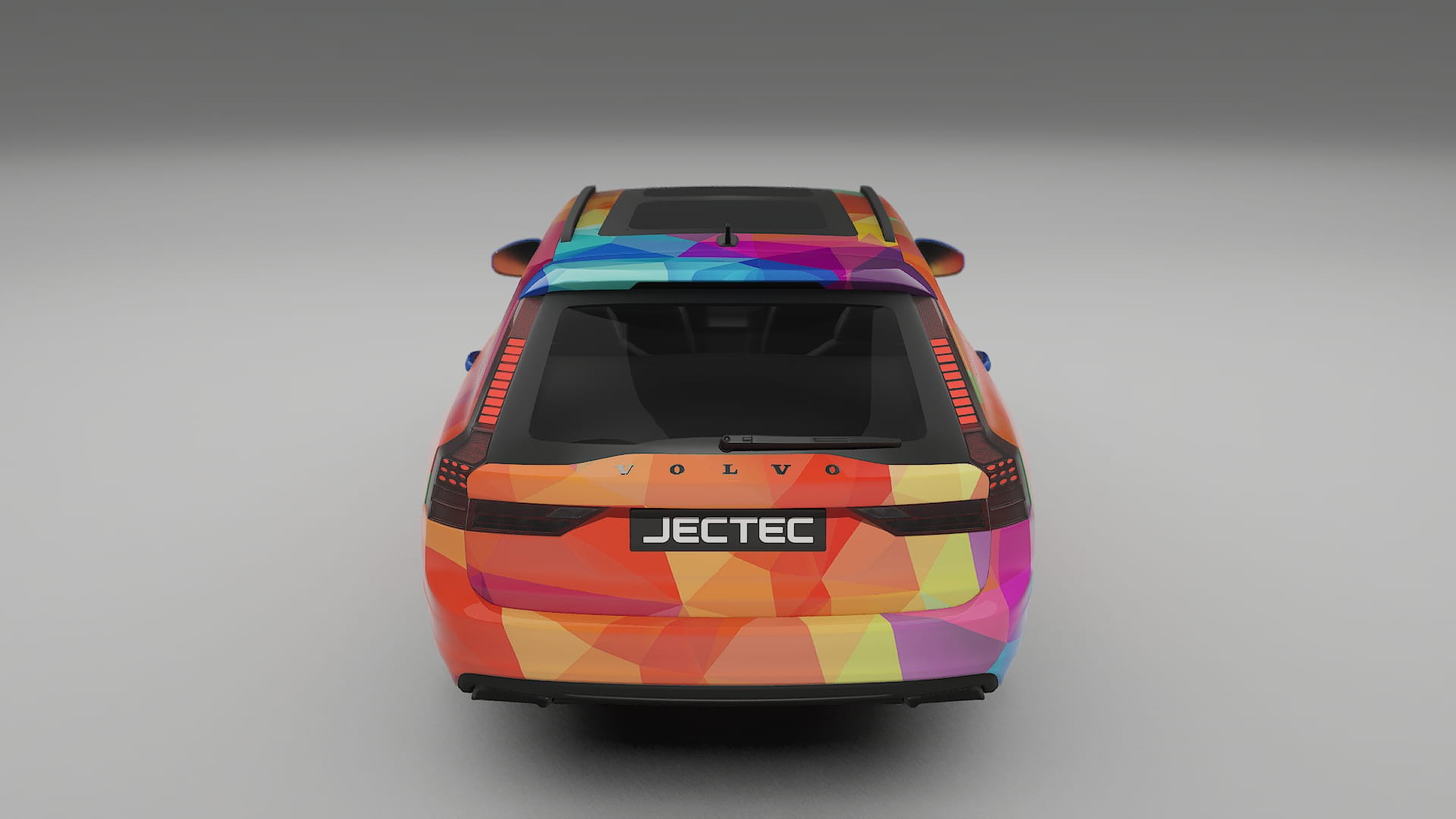 Volvo V90 P5 VECTOR VIBE – Designad Wrap PPF-sats i utskrivbar polyuretanfilm