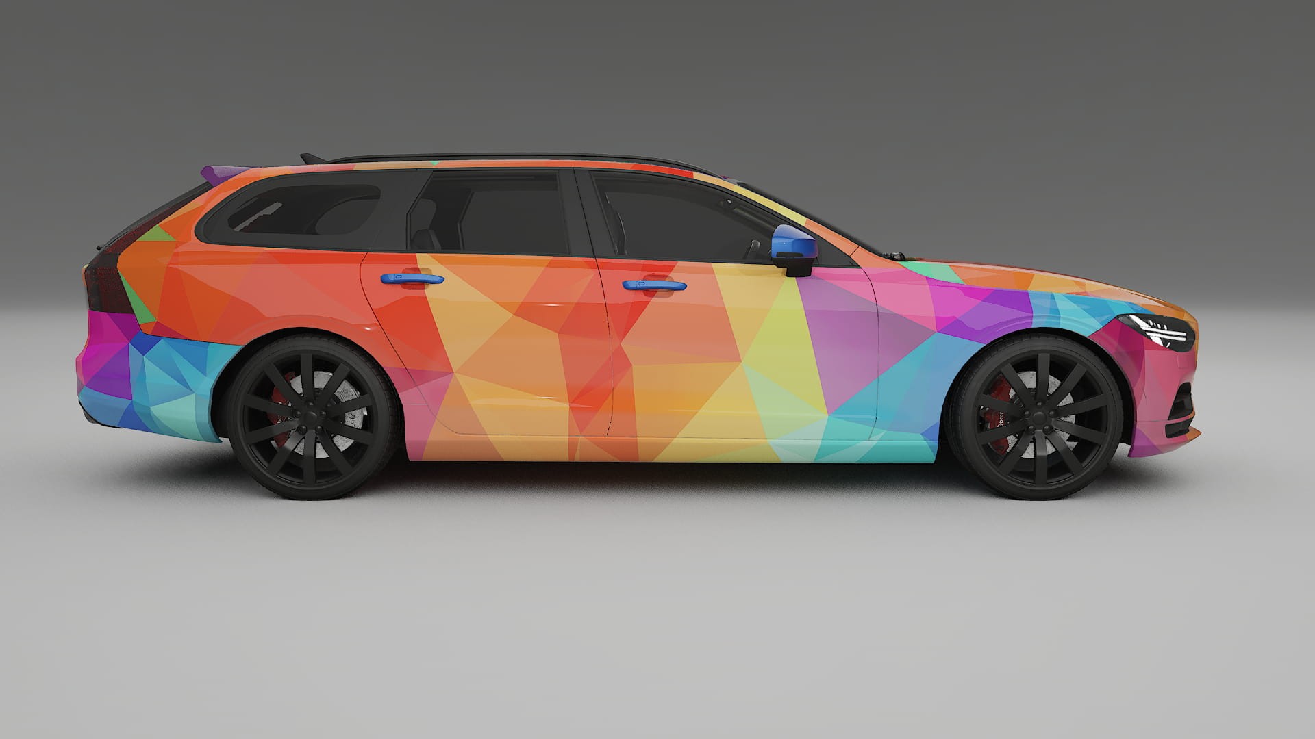Volvo V90 P5 VECTOR VIBE – Designad Wrap PPF-sats i utskrivbar polyuretanfilm