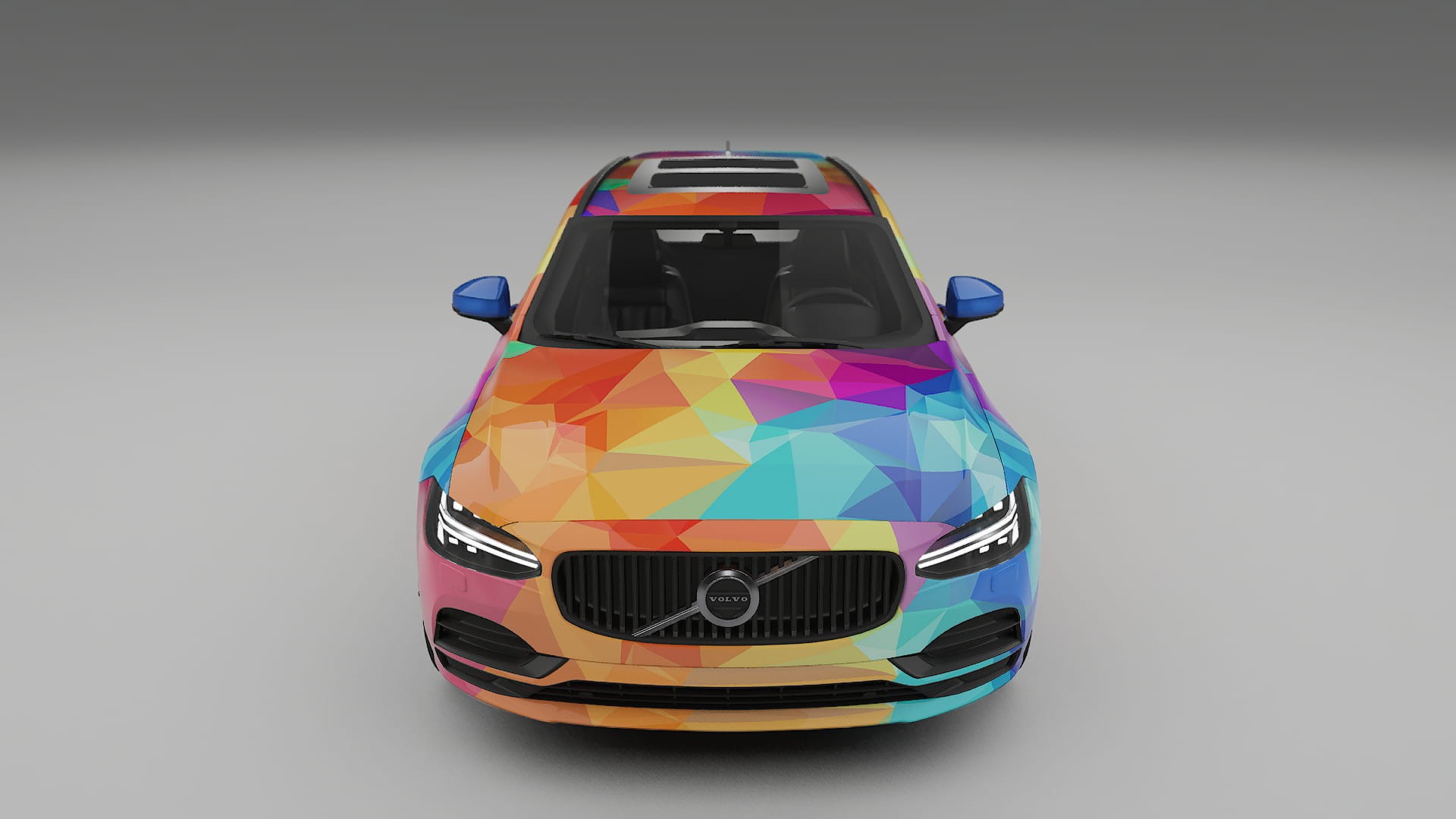 Volvo V90 P5 VECTOR VIBE – Designad Wrap PPF-sats i utskrivbar polyuretanfilm