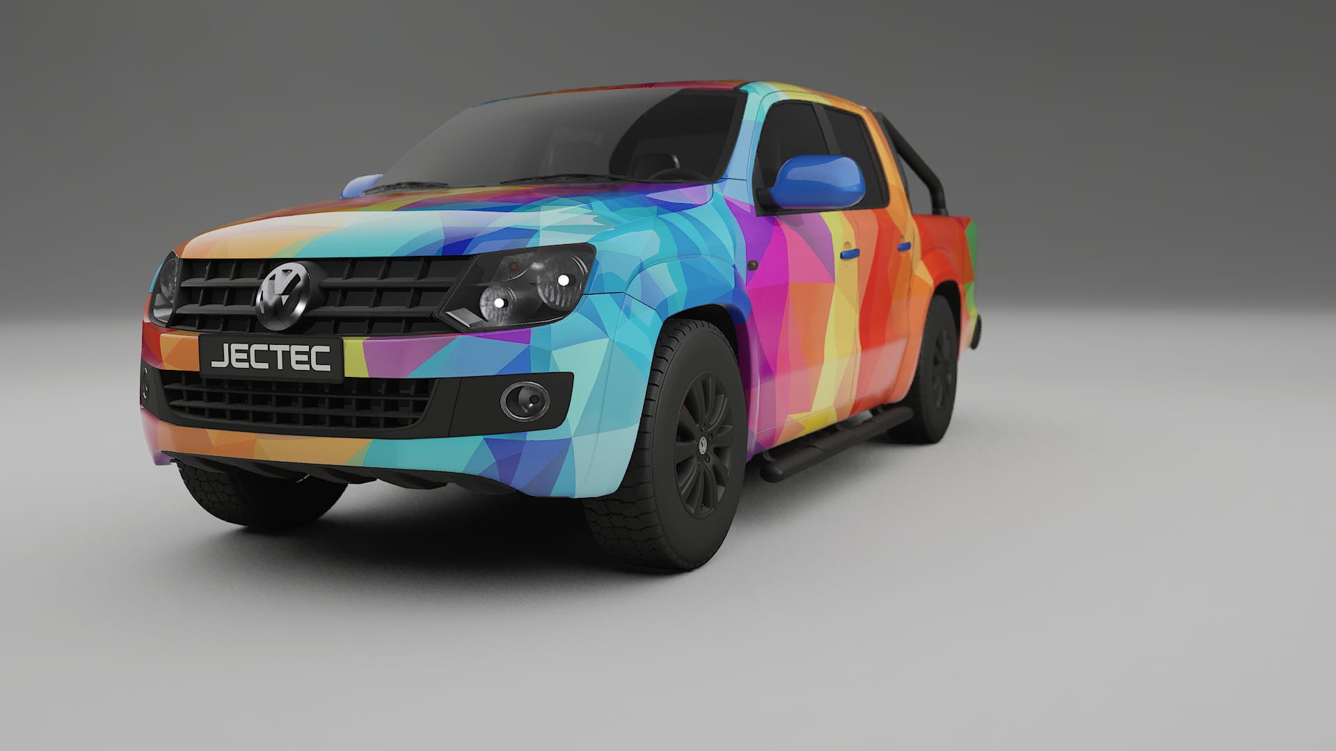 VW Amarok 2H VECTOR VIBE – Designad Wrap PPF-sats i utskrivbar polyuretanfilm