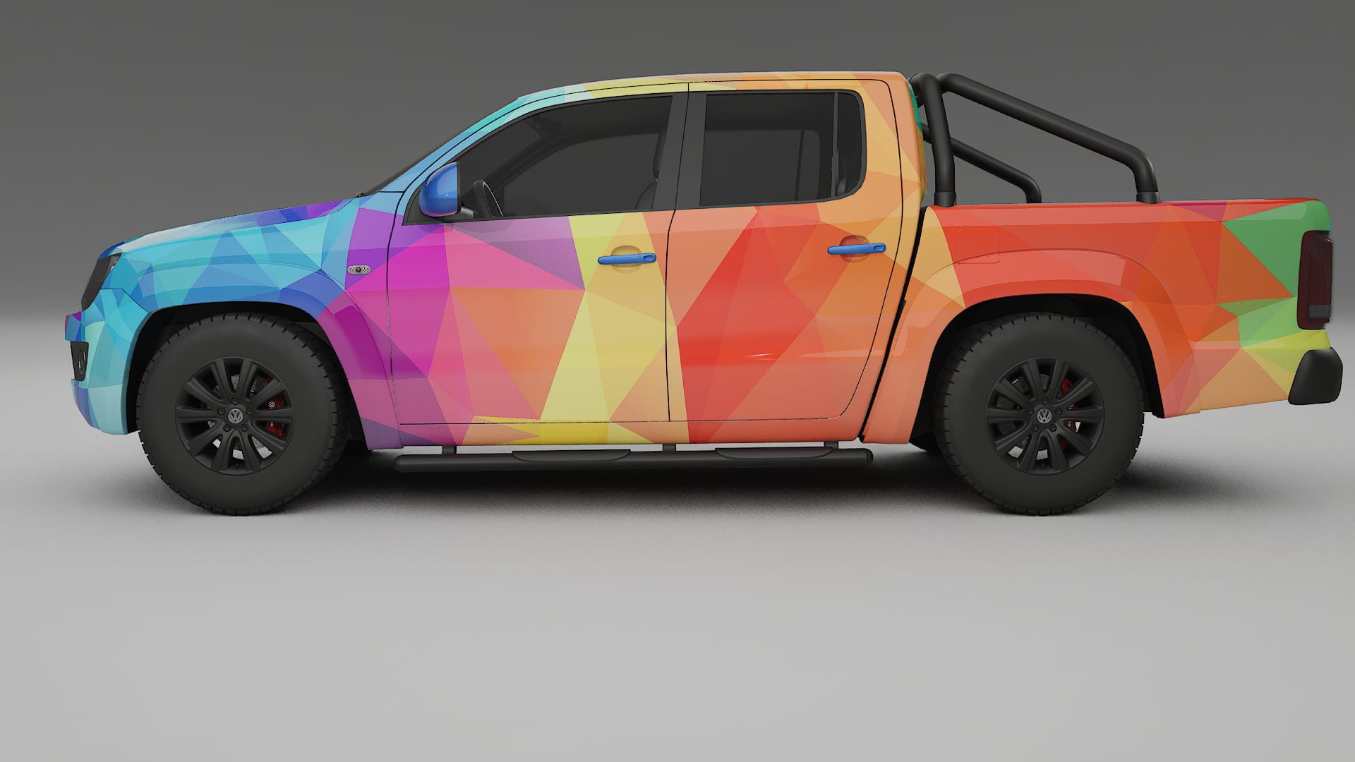 VW Amarok 2H VECTOR VIBE – Designad Wrap PPF-sats i utskrivbar polyuretanfilm