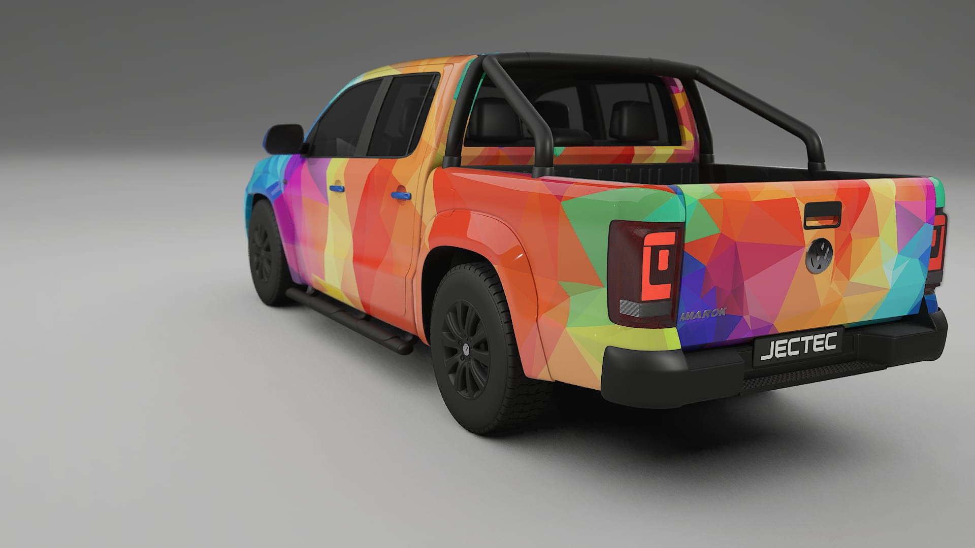 VW Amarok 2H VECTOR VIBE – Designad Wrap PPF-sats i utskrivbar polyuretanfilm