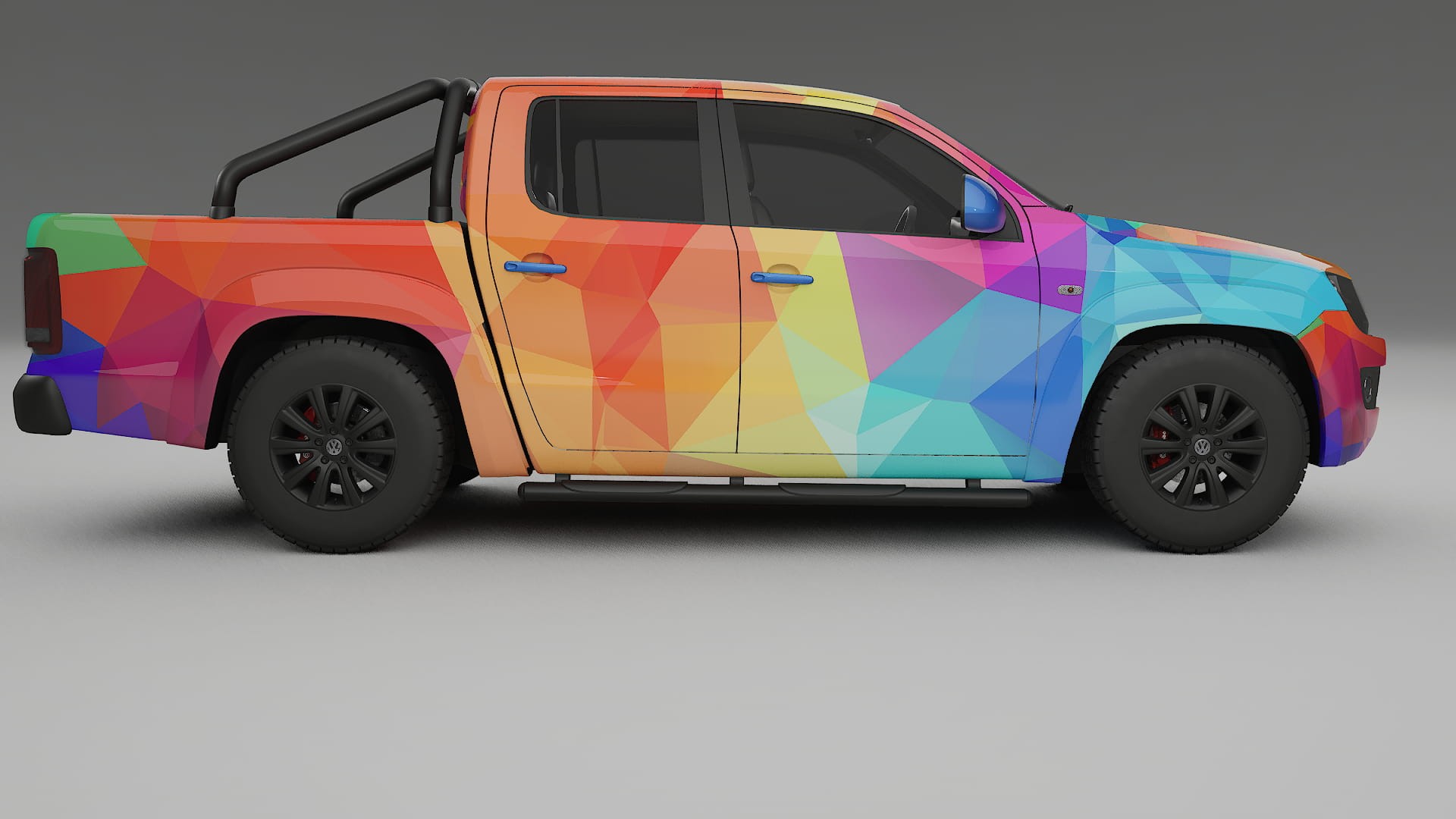 VW Amarok 2H VECTOR VIBE – Designad Wrap PPF-sats i utskrivbar polyuretanfilm