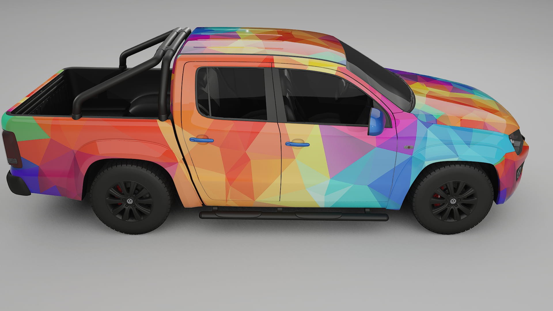 VW Amarok 2H VECTOR VIBE – Designad Wrap PPF-sats i utskrivbar polyuretanfilm
