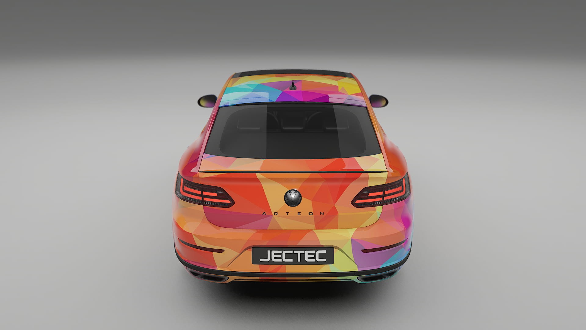 VW Arteon R 3H prefacelift pre-LCI VECTOR VIBE – Designad Wrap PPF-sats i utskrivbar polyuretanfilm