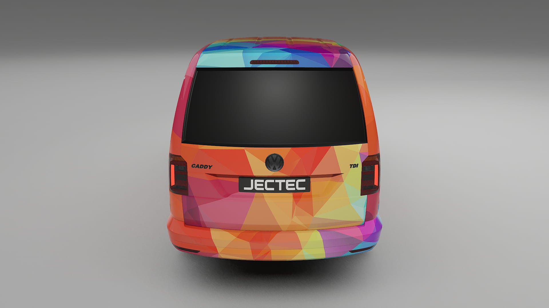 VW Caddy Maxi SB VECTOR VIBE – Designad Wrap PPF-sats i utskrivbar polyuretanfilm