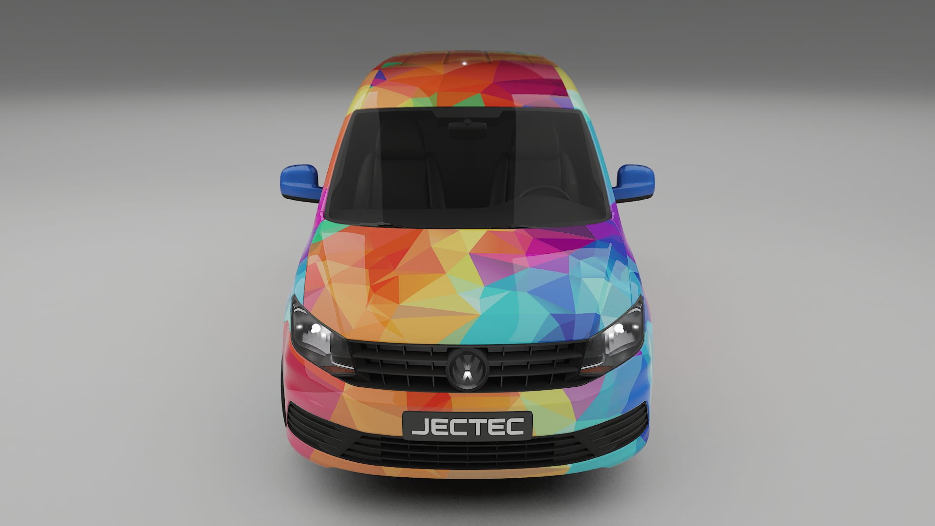 VW Caddy Maxi SB VECTOR VIBE – Designad Wrap PPF-sats i utskrivbar polyuretanfilm