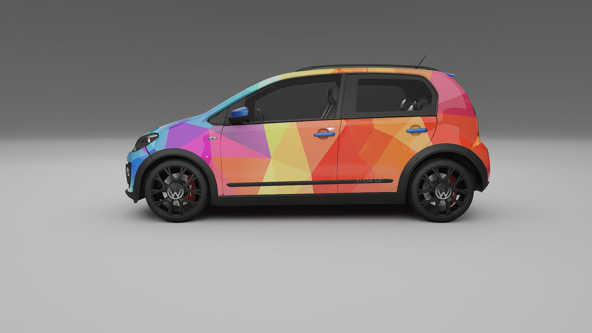 VW Cross Up VECTOR VIBE – Designad Wrap PPF-sats i utskrivbar polyuretanfilm