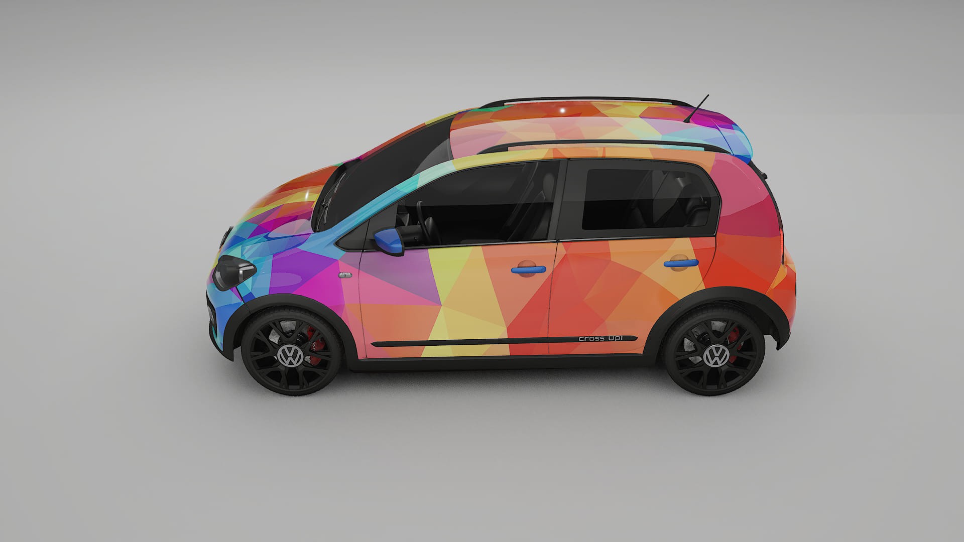 VW Cross Up VECTOR VIBE – Designad Wrap PPF-sats i utskrivbar polyuretanfilm
