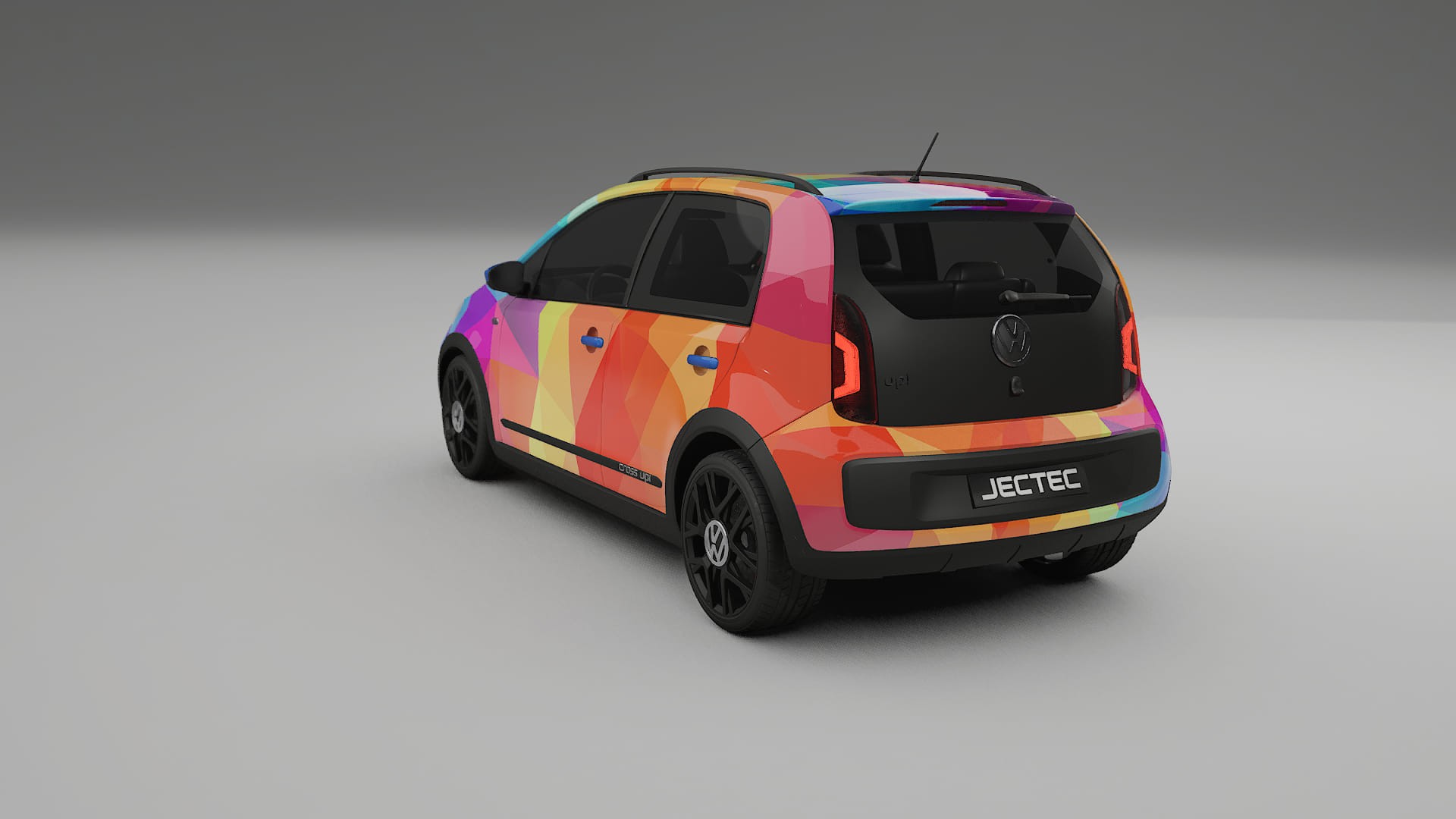 VW Cross Up VECTOR VIBE – Designad Wrap PPF-sats i utskrivbar polyuretanfilm