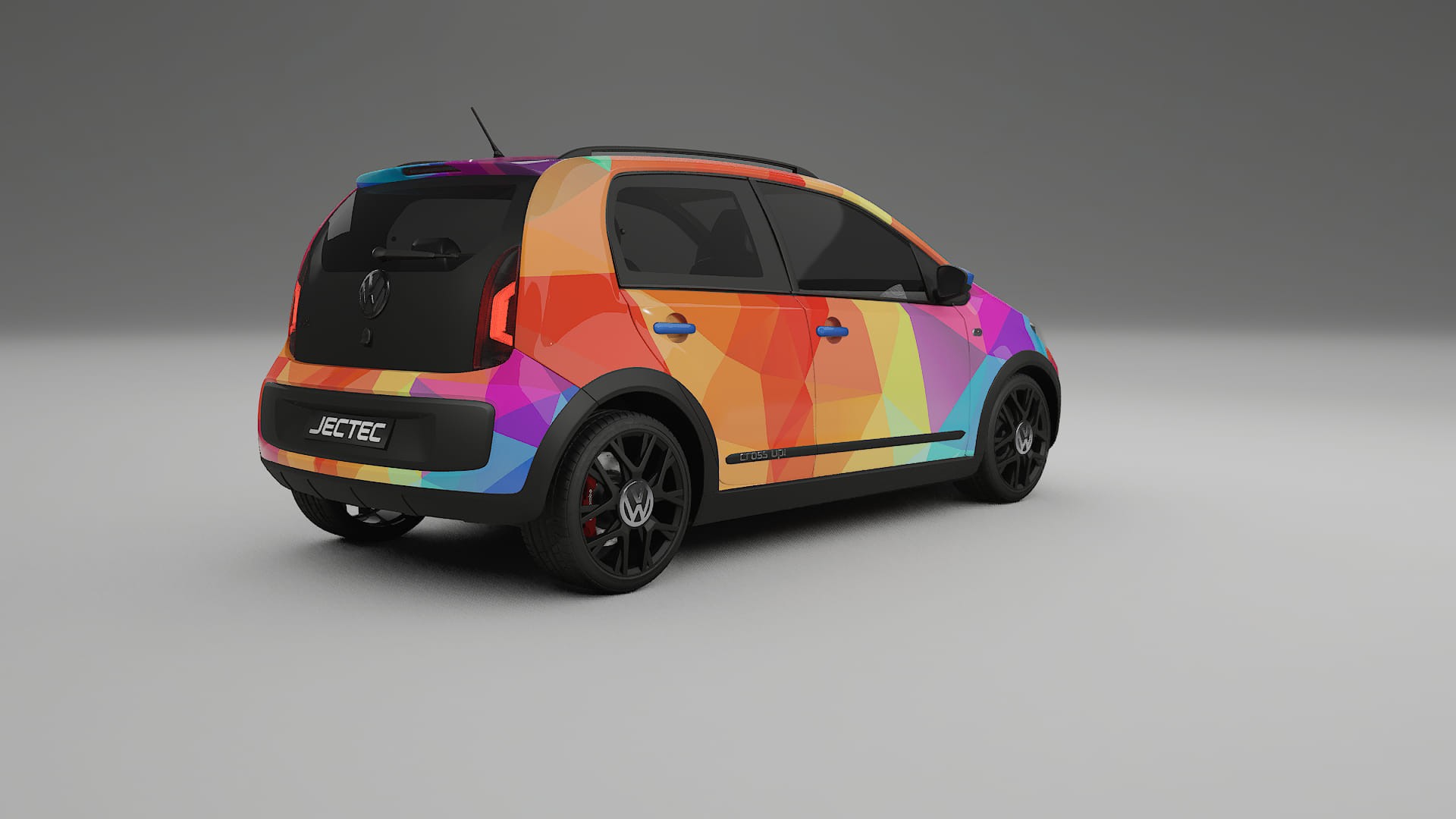 VW Cross Up VECTOR VIBE – Designad Wrap PPF-sats i utskrivbar polyuretanfilm