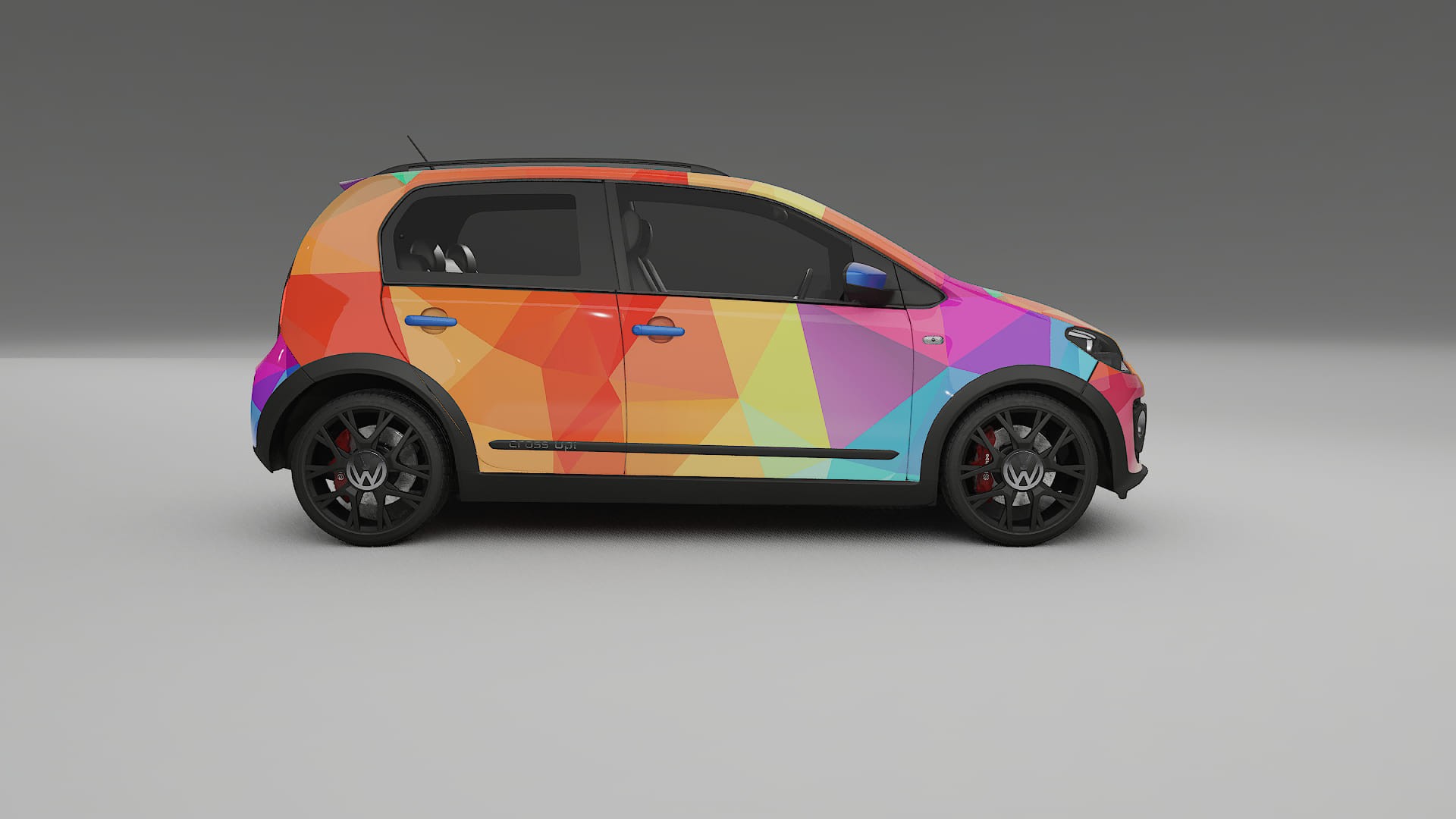 VW Cross Up VECTOR VIBE – Designad Wrap PPF-sats i utskrivbar polyuretanfilm