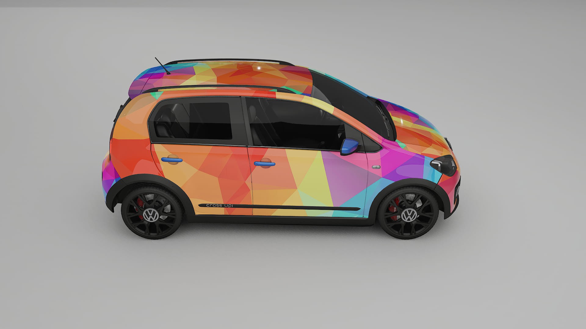 VW Cross Up VECTOR VIBE – Designad Wrap PPF-sats i utskrivbar polyuretanfilm