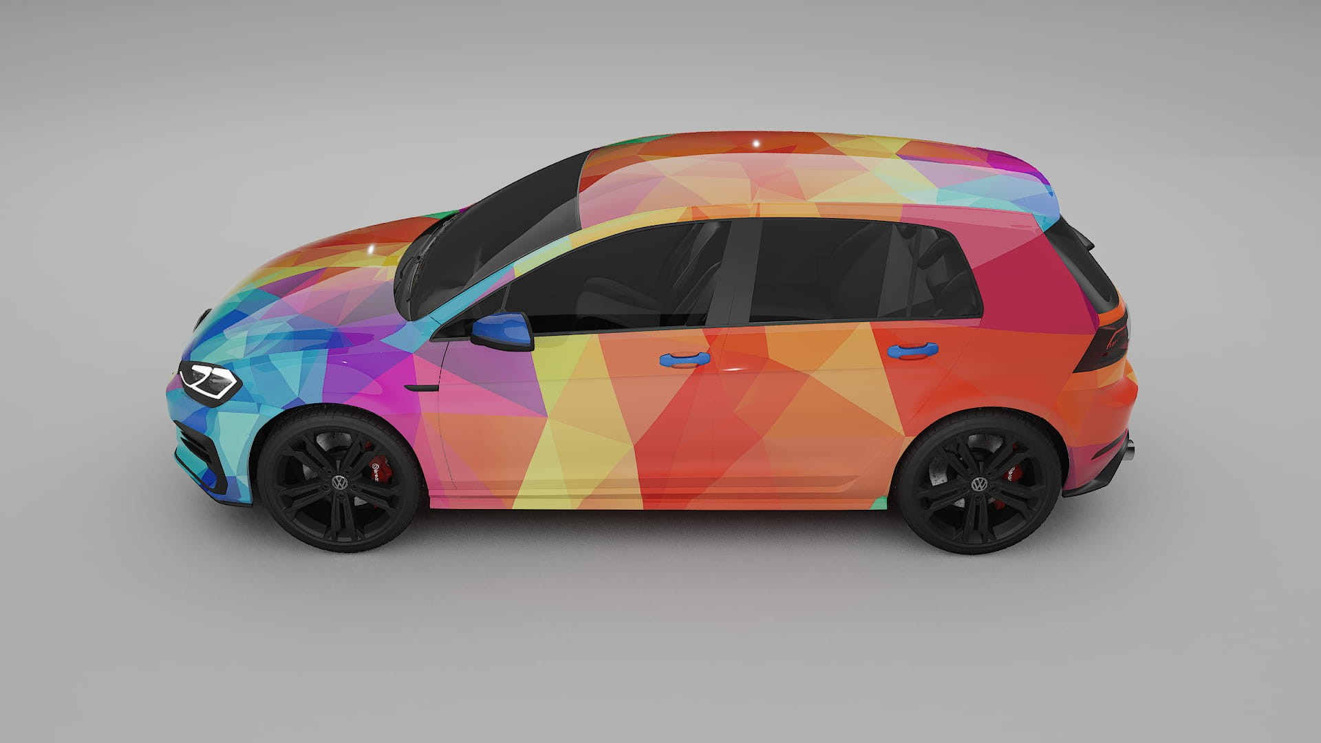 VW Golf Mk7 VECTOR VIBE – Designad Wrap PPF-sats i utskrivbar polyuretanfilm